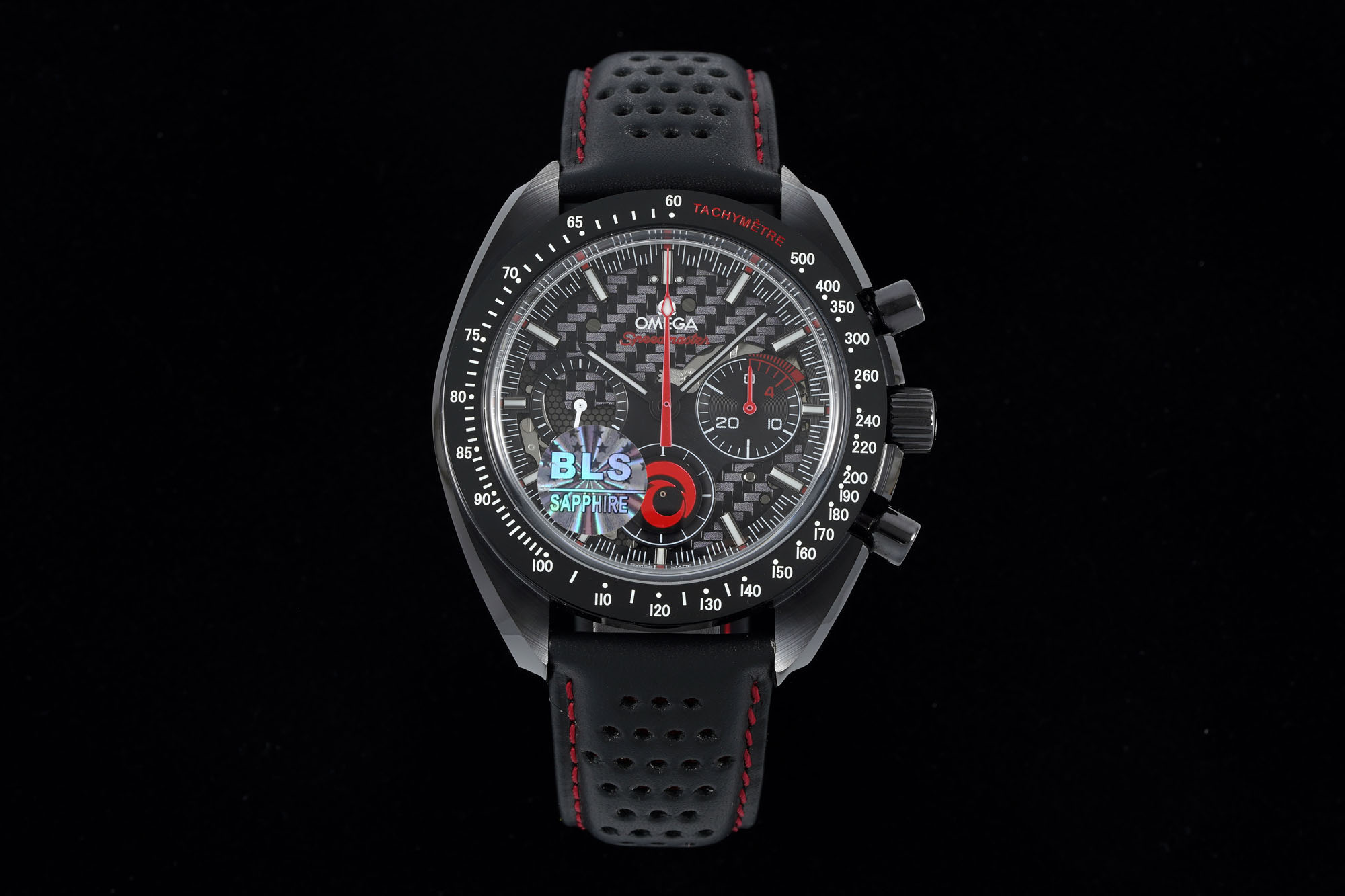 OMEGA Speedmaster Team Alinghi Black Ceramic BLSF Best Edition on Leather Strap Manual Winding Movement 19 3b0b6f0c06d795a AMO Watch