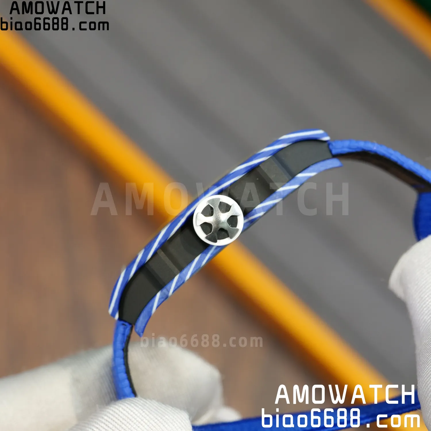 RICHARD MILLE RM67-02 Blue NTPT Best Edition Fernando Alonso Dial on Blue Nylon strap CRMA7 Clone V9 83 3eaa7560b4982d5 AMO Watch