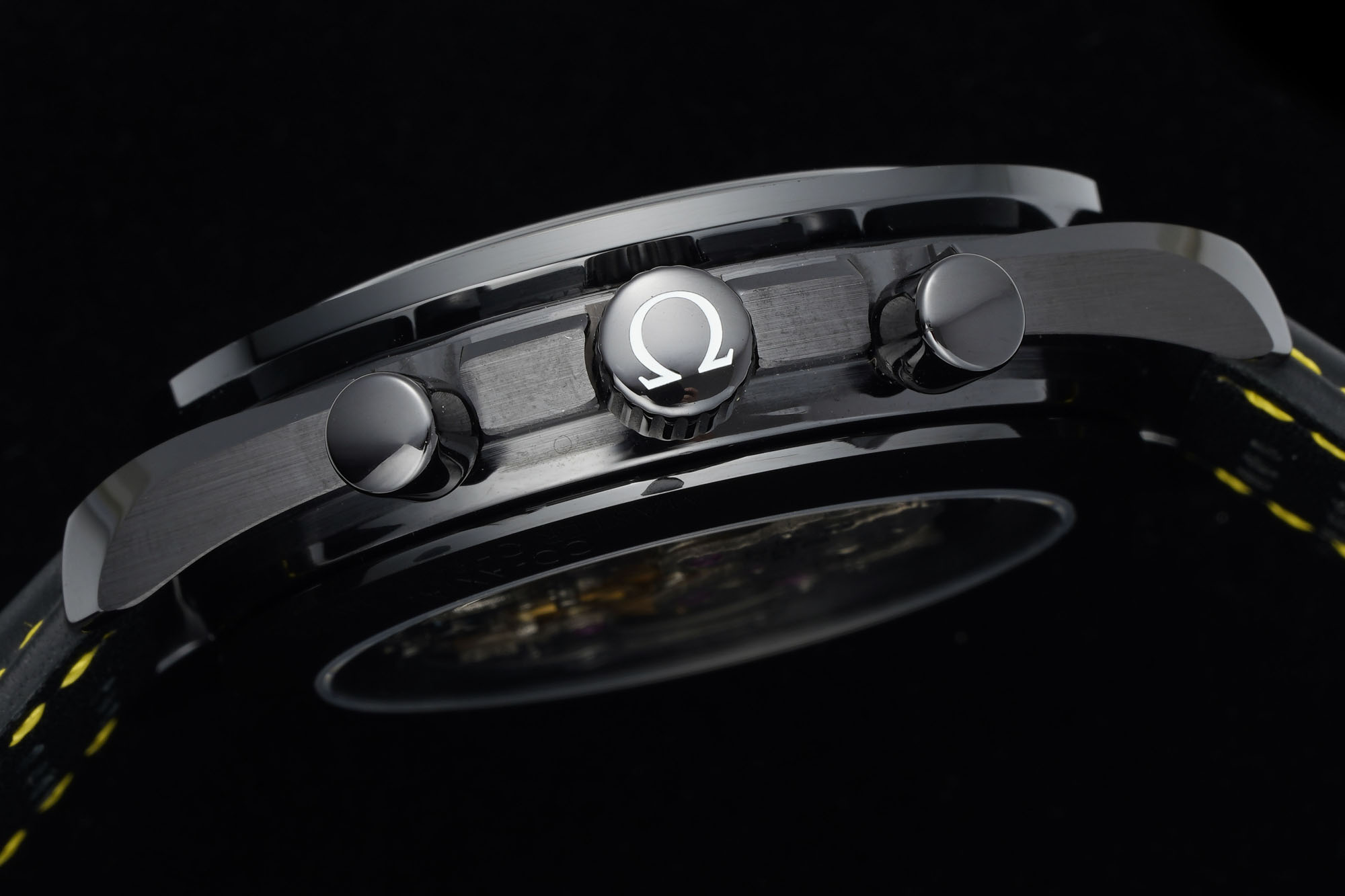 OMEGA Speedmaster Team Alinghi Black Ceramic BLSF Best Edition on Leather Strap Manual Winding Movement 24 3ebe28619c24d84 AMO Watch