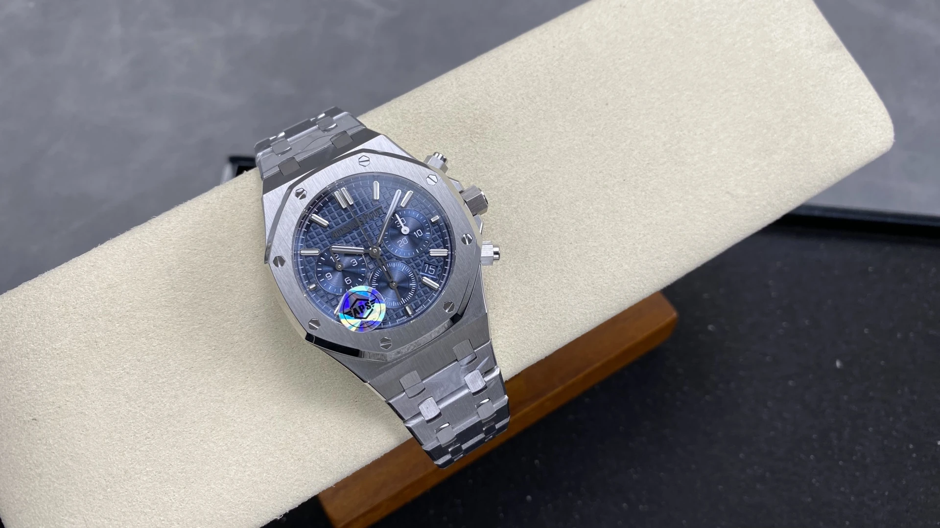 AP Royal Oak Chrono 26715 SS APSF 1:1 Best Edition Blue Dial on SS Bracelet A2385 35 3fe6c61c94615d0 阿默表行AmoWatch