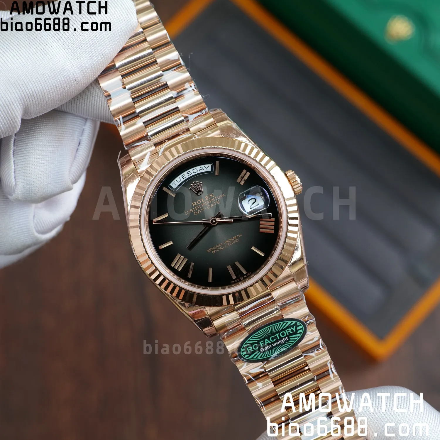 Rolex Day Date 40 RG 228236 RCF 1:1 Best Edition White Roman Dial on President Bracelet VR3255 (211g) 72 4136e2092f62ac7 AMO Watch