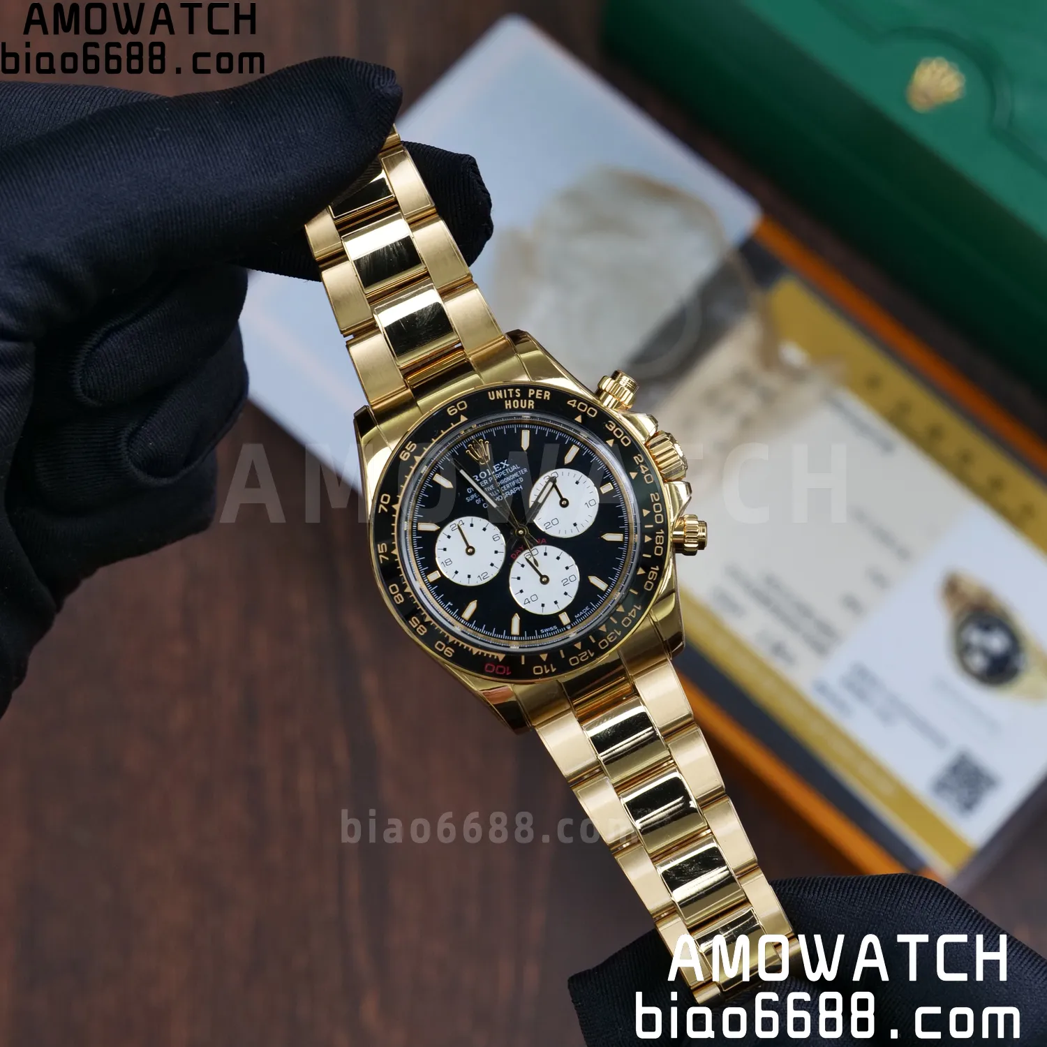 Custom Made Rolex Daytona 126529LN Le Mans QF 18K Yellow Gold Plated With Protective Film Applied 84 432dd6244a4accb AMO Watch