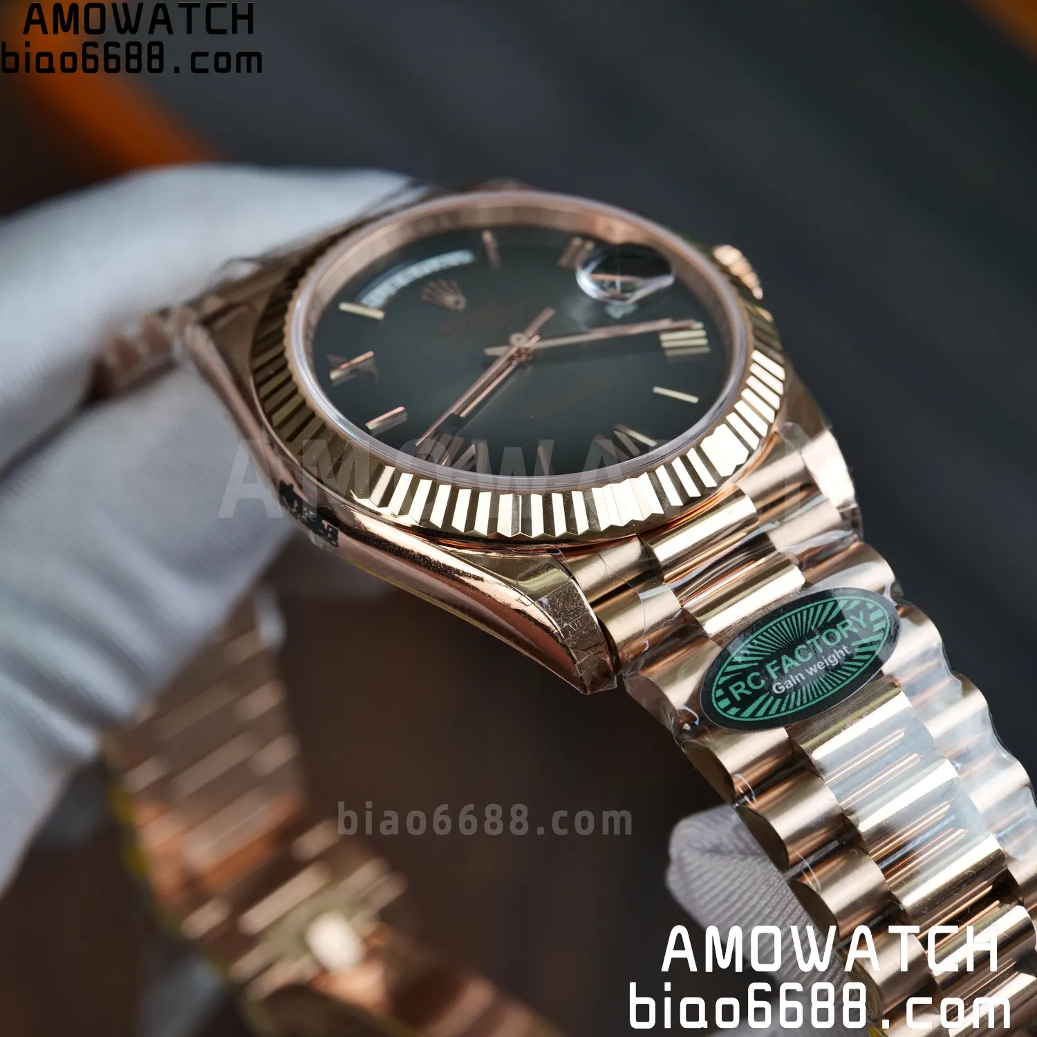 Rolex Day Date 40 RG 228236 RCF 1:1 Best Edition White Roman Dial on President Bracelet VR3255 (211g) 80 438c1f06a10f262 AMO Watch