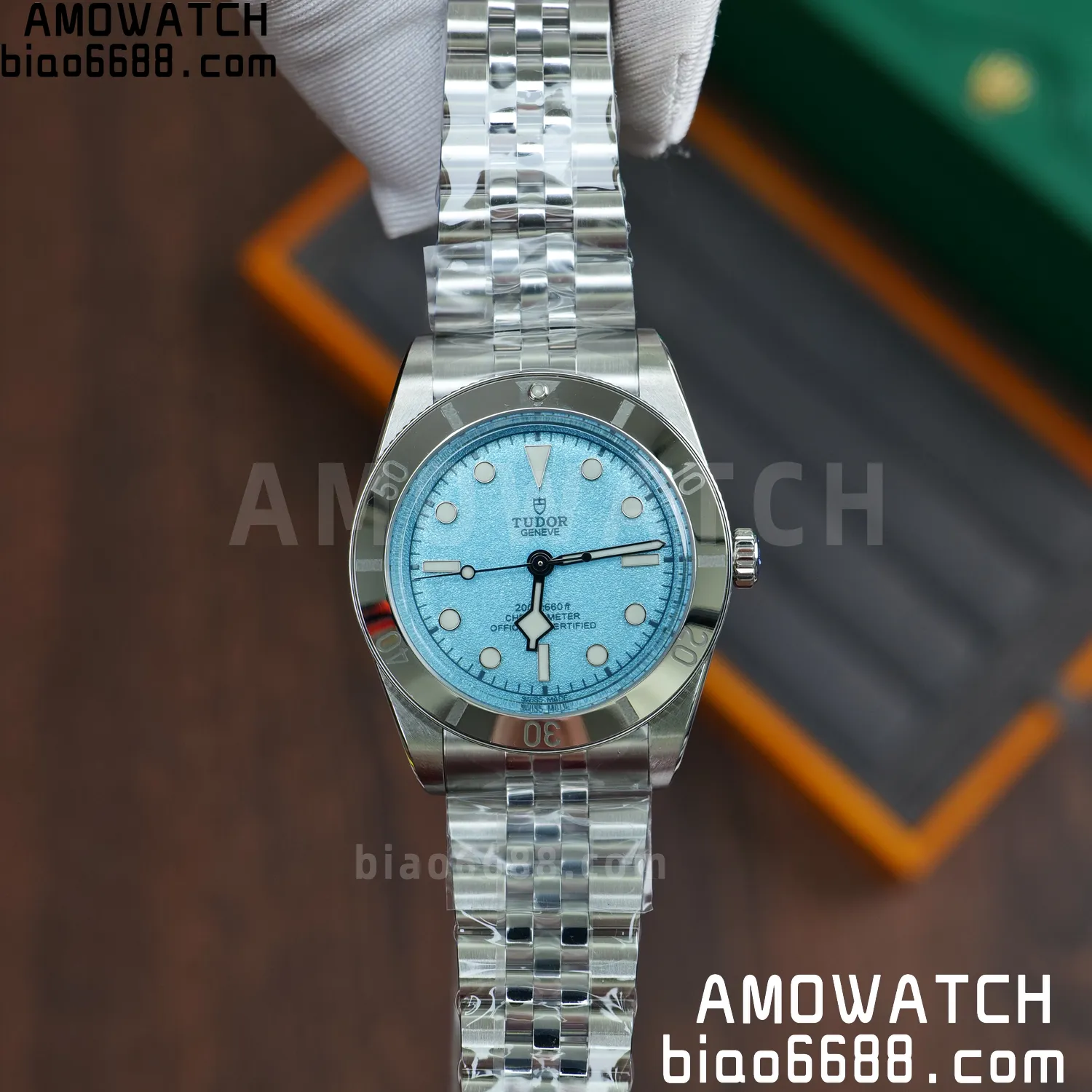 Heritage Black Bay 37mm SS ZF 1:1 Best Edition Tiffany Blue Dial on SS Bracelet A2824 61 4479cb3c8313960 AMO Watch