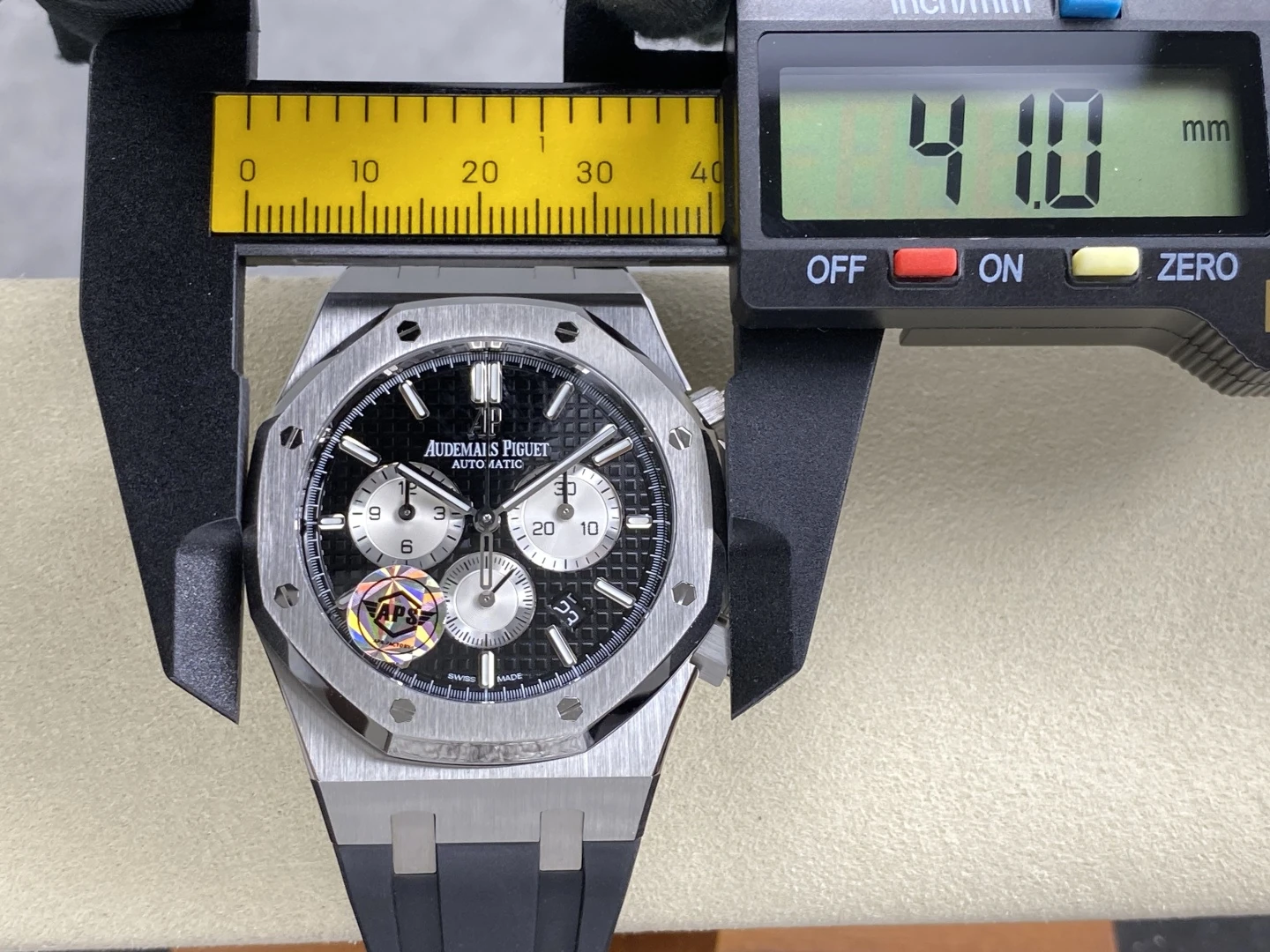 AP Royal Oak Chrono 26331 SS APSF 1:1 Best Edition Blue Dial on Blue Rubber Strap A2385 28 470933611a13c35 AMO Watch