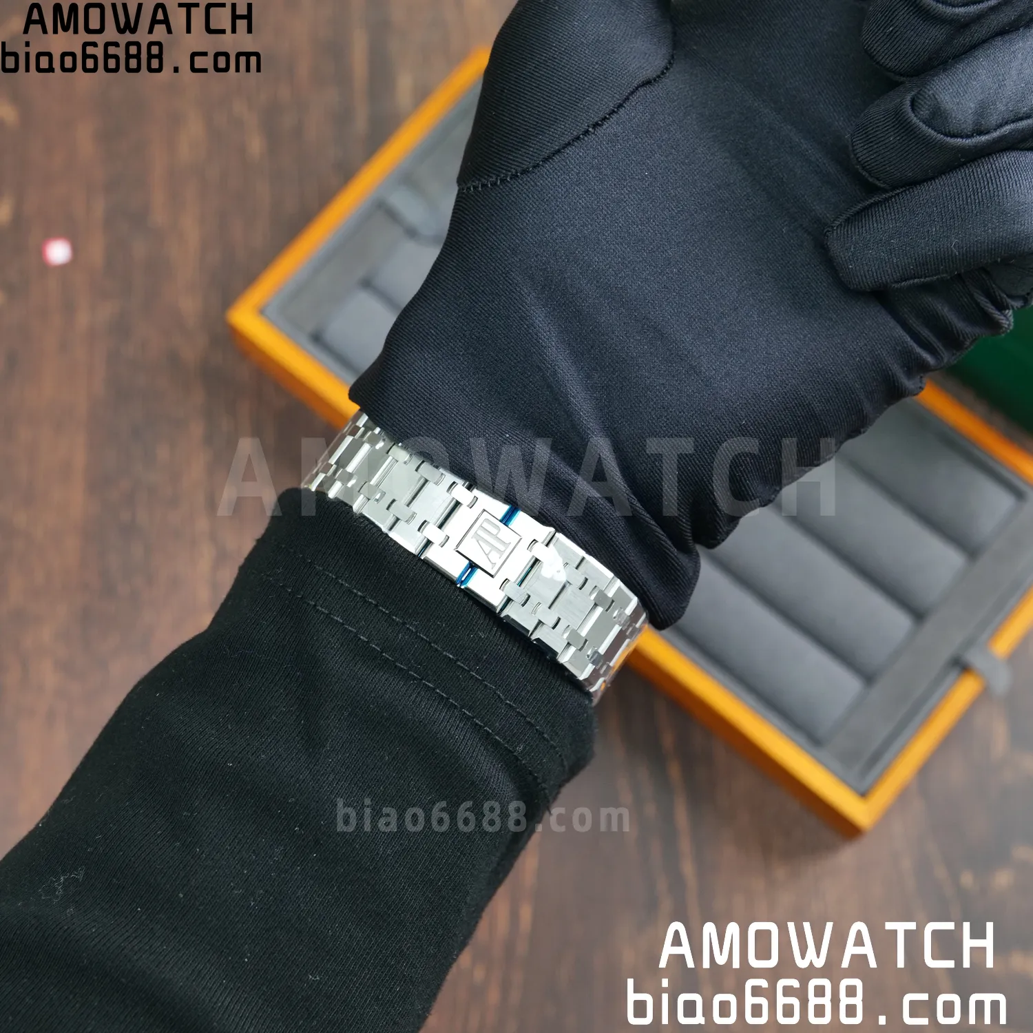 AP Royal Oak 41mm 15500 SS VSF1:1 Best Edition Blue Textured Dial on SS Bracelet A4302 Super Clone 105 47dd7ee62fca6ba AMO Watch