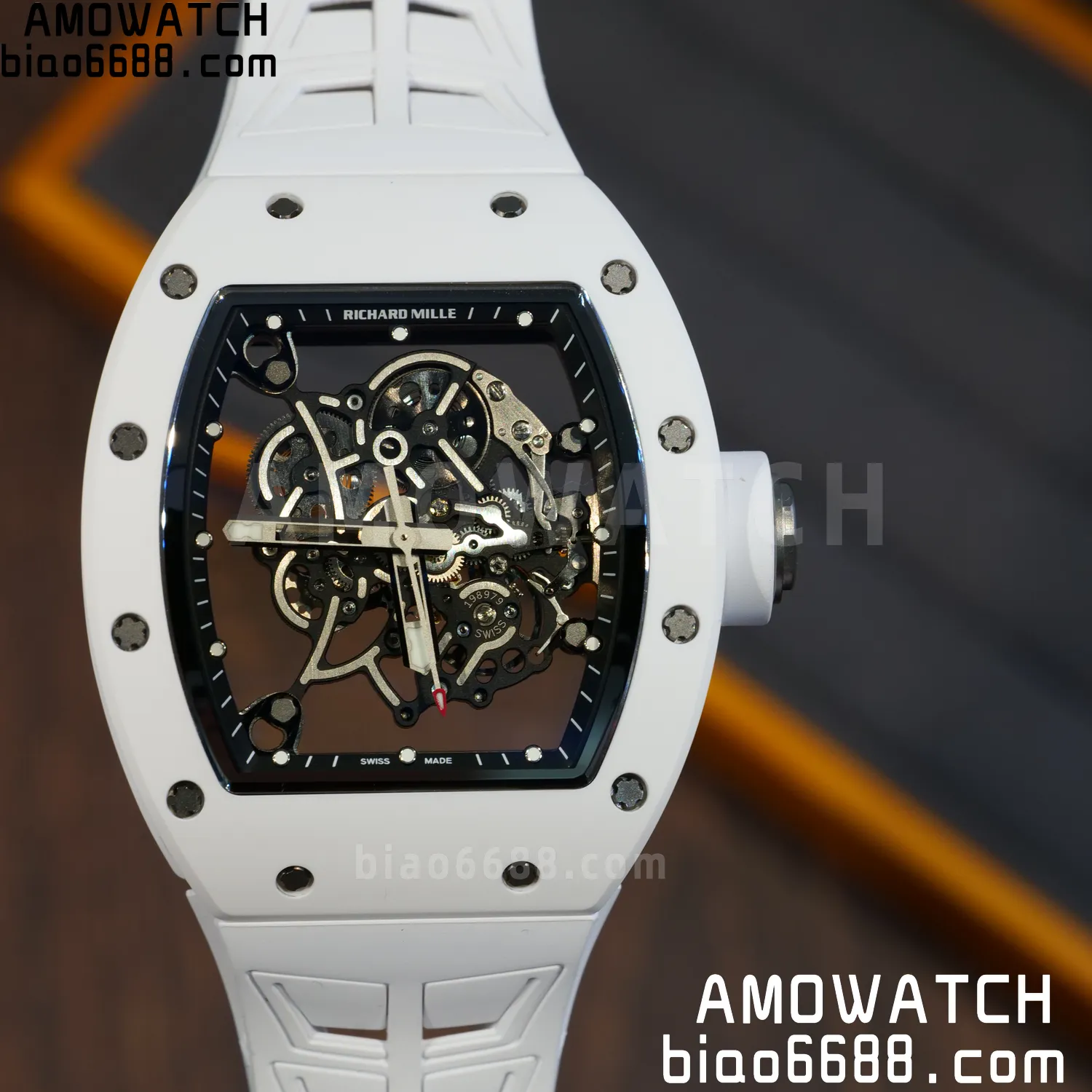 Richard Mille RM055 White Ceramic ZF 1:1 Best Edition Shark Fin Rubber Strap RMUL2 Super Clone V3 65 4834e750007abfe AMO Watch