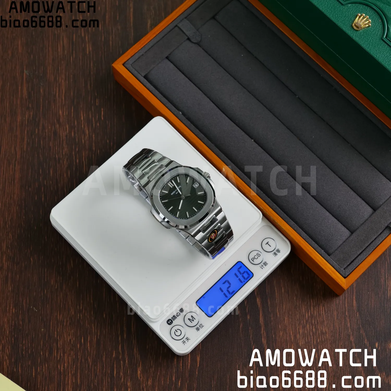 PP Nautilus 5711 DDF 1:1 Best Edition Green Dial on SS Bracelet DD330 Super Clone 63 4b231b3986d4098 AMO Watch