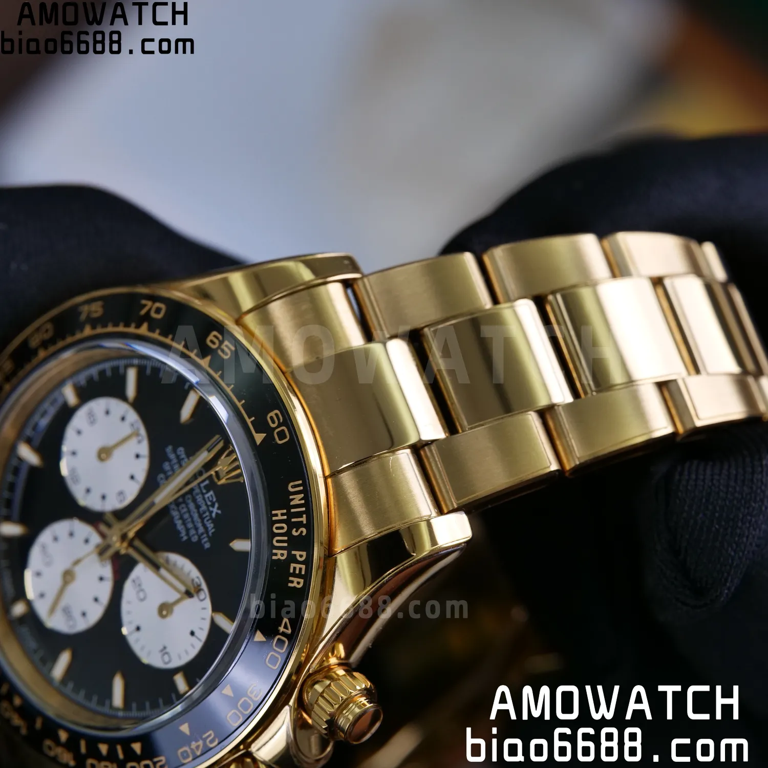 Custom Made Rolex Daytona 126529LN Le Mans QF 18K Yellow Gold Plated With Protective Film Applied 118 4b82c6cd917ad3e AMO Watch