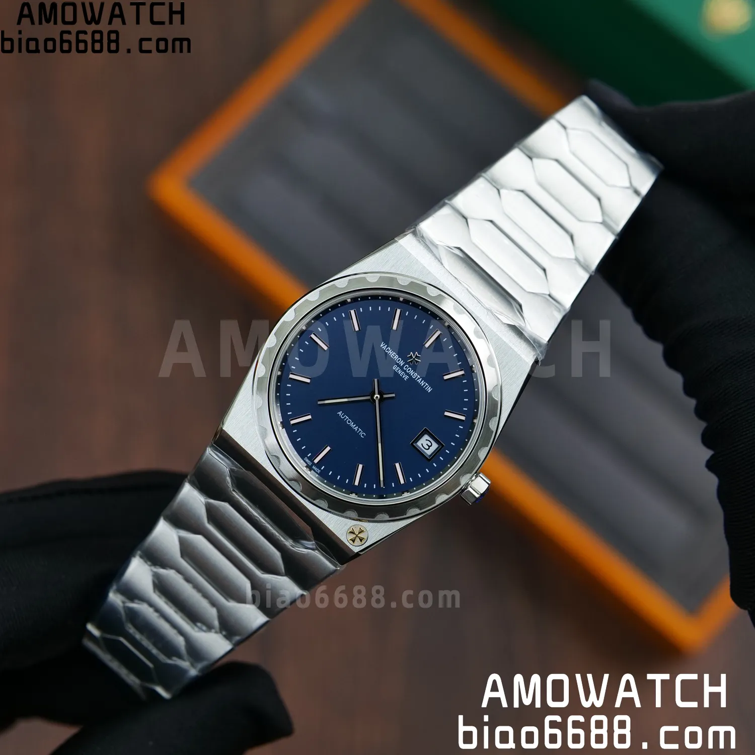 VC Historiques 4200H/222 SS PPF 1:1 Best Edition Blue Dial on SS Bracelet A2455 78 4d5cce6668e5914 AMO Watch