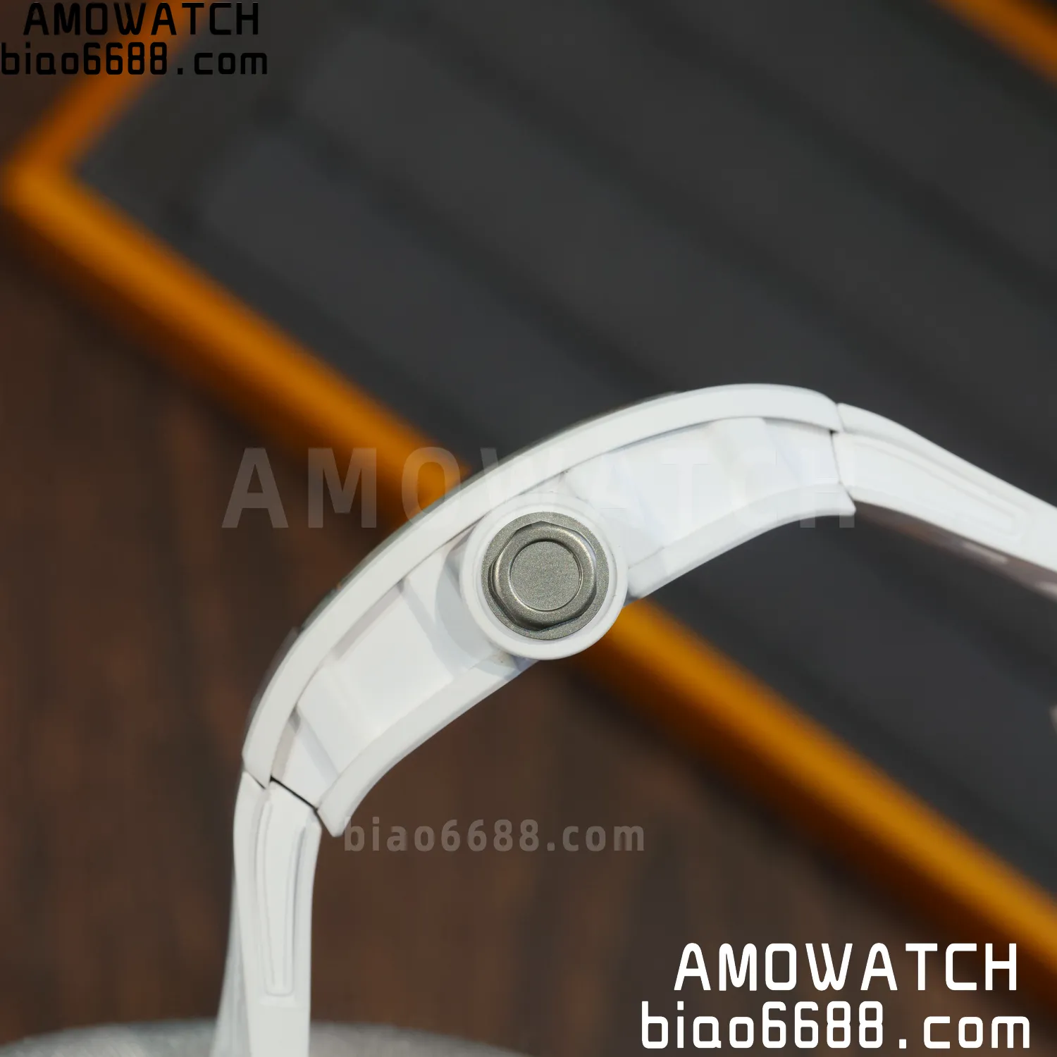 Richard Mille RM055 White Ceramic ZF 1:1 Best Edition Shark Fin Rubber Strap RMUL2 Super Clone V3 68 4d89e3243fa8474 AMO Watch