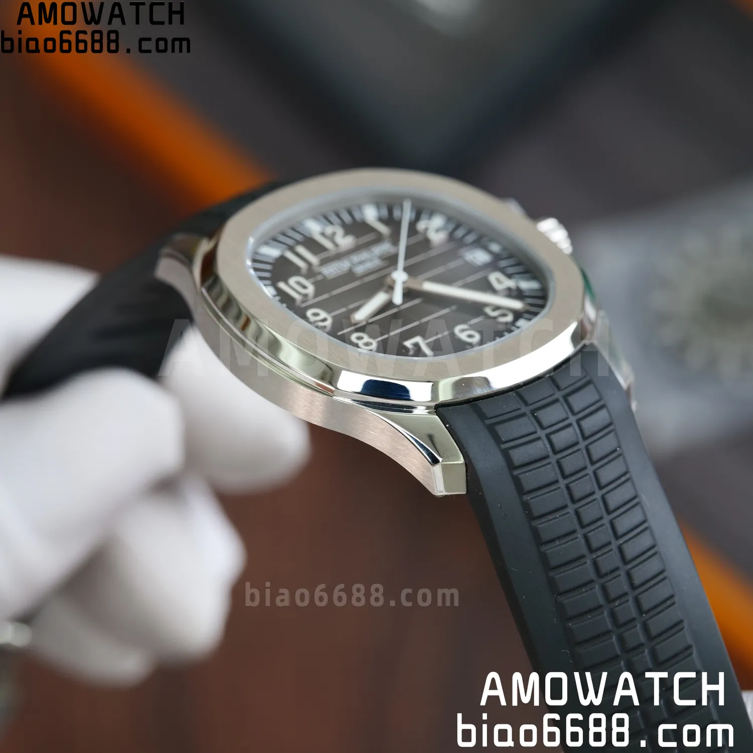 Custom Made PP Aquanaut 5167A ,Modified content :SW factory Gray Dial、 pointer、DEEP Crystal 69 4d901acf59f84cc AMO Watch