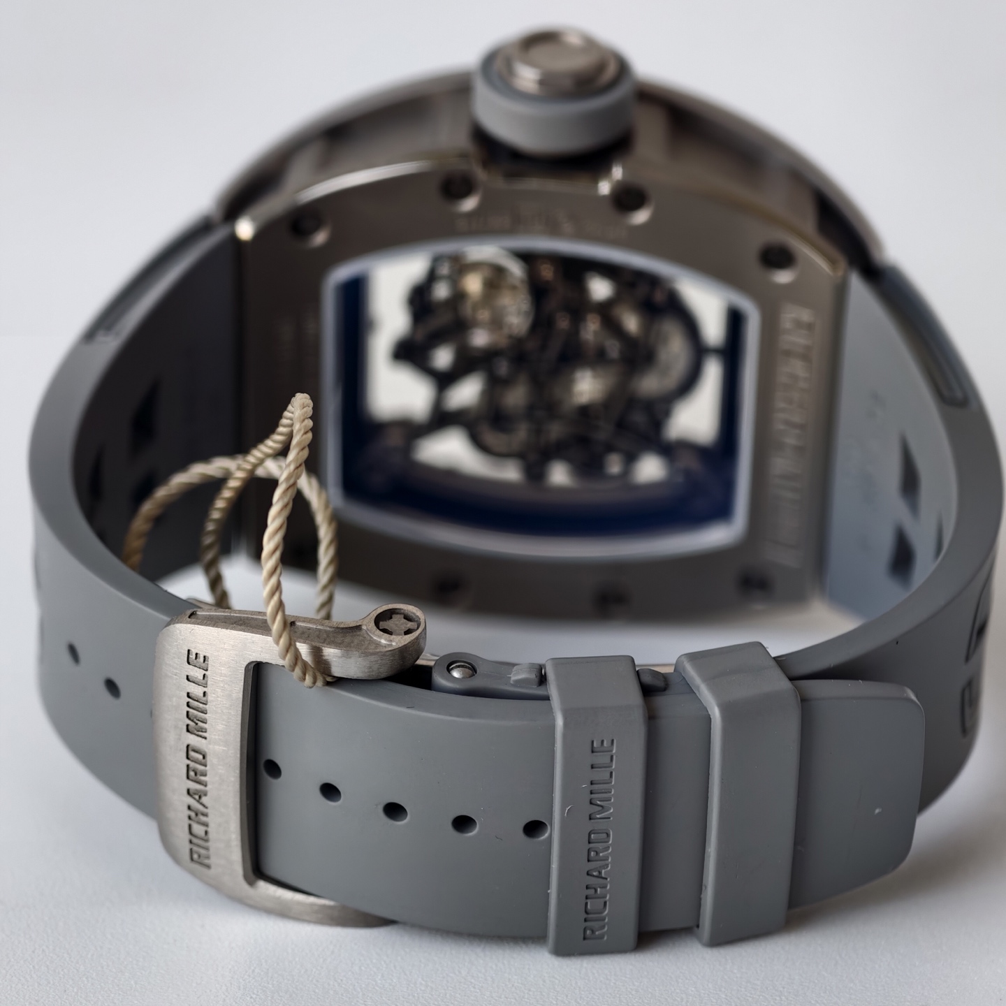 RM055 Gray Ceramic UMI 1:1 Best Edition on Shark Rubber Strap RMUL2 Free Sprung 27 4e374ed658a11f9 AMO Watch