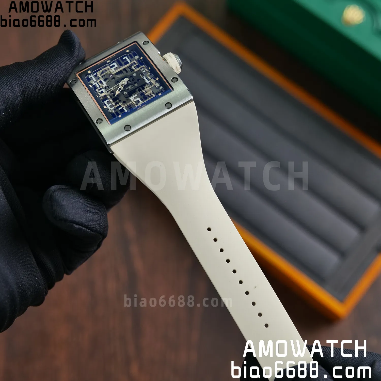 RICHARD MILLE Umi Maker's RM16-02 Titanium Skeleton Dial on Rubber strap CRMA9 Super Clone 102 4e954f12e2935c6 AMO Watch