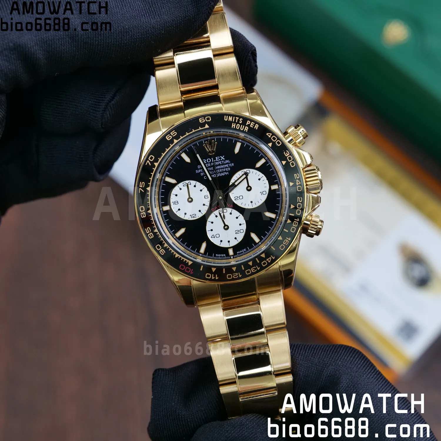 Custom Made Rolex Daytona 126529LN Le Mans QF 18K Yellow Gold Plated With Protective Film Applied 86 4ffad8b9fd9eedf AMO Watch