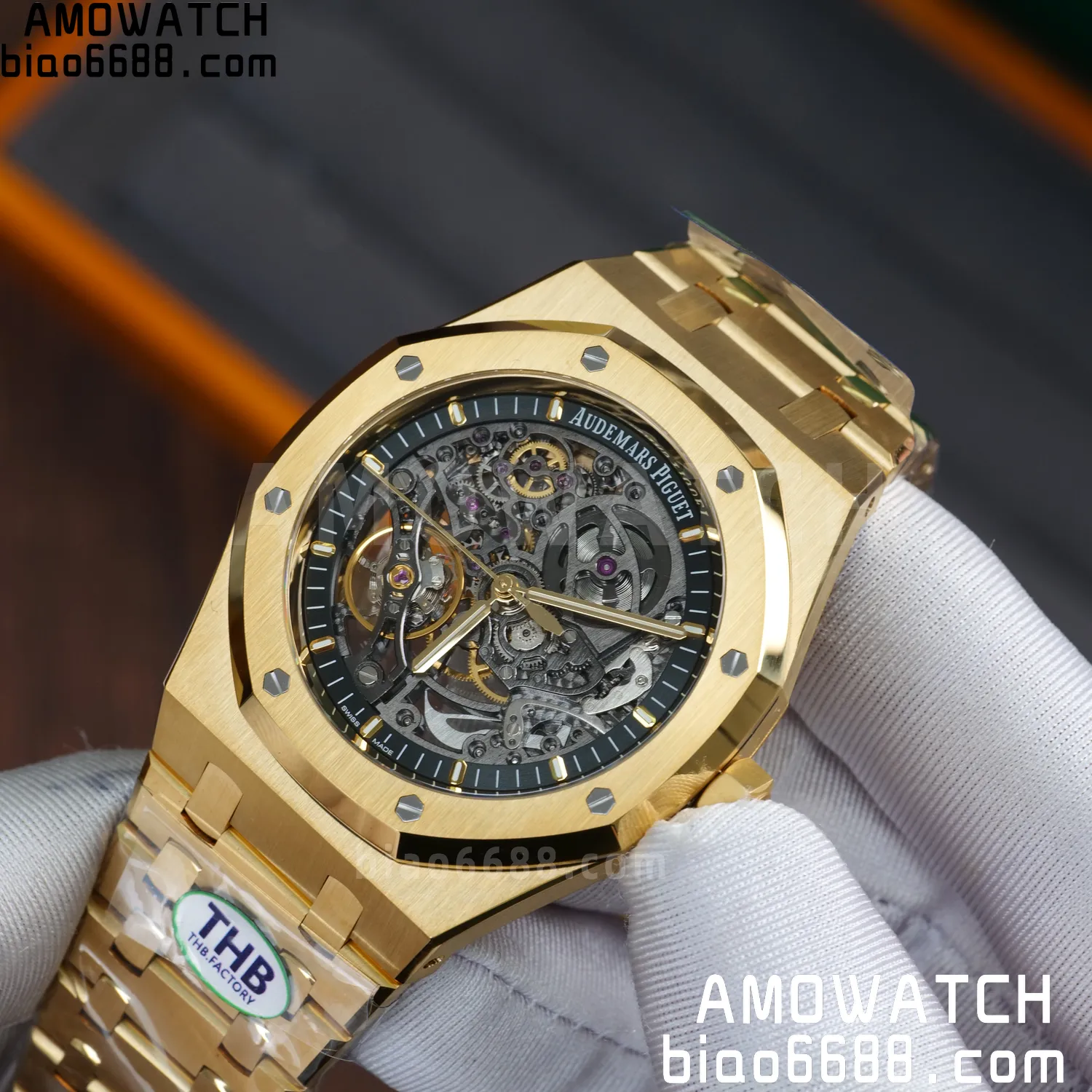 AP Royal Oak 41mm Skeleton 15407 YG THB Factory 1:1 Best Edition Skeleton Dial on RG Bracelet A3132 V2 73 5001166a7625af4 阿默表行AmoWatch