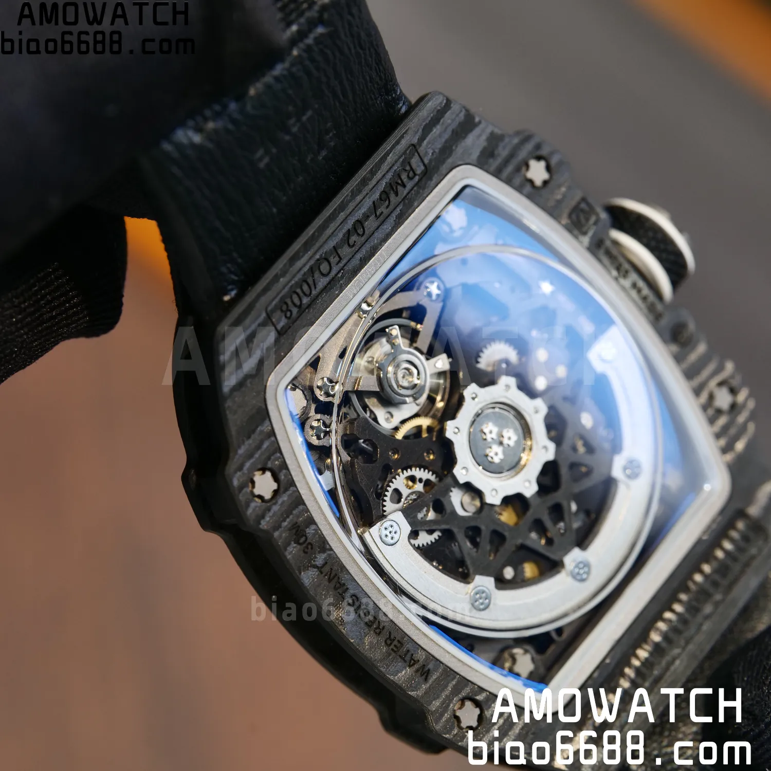 RICHARD MILLE RM67-02 Black NTPT AVF Best Edition UAE Dial on Black Nylon strap CRMA7 Clone 97 50f959a790f1bf6 AMO Watch