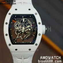 Custom Made Richard Mille RM055 White Ceramic  APRF Movement RMUL2 Super Clone