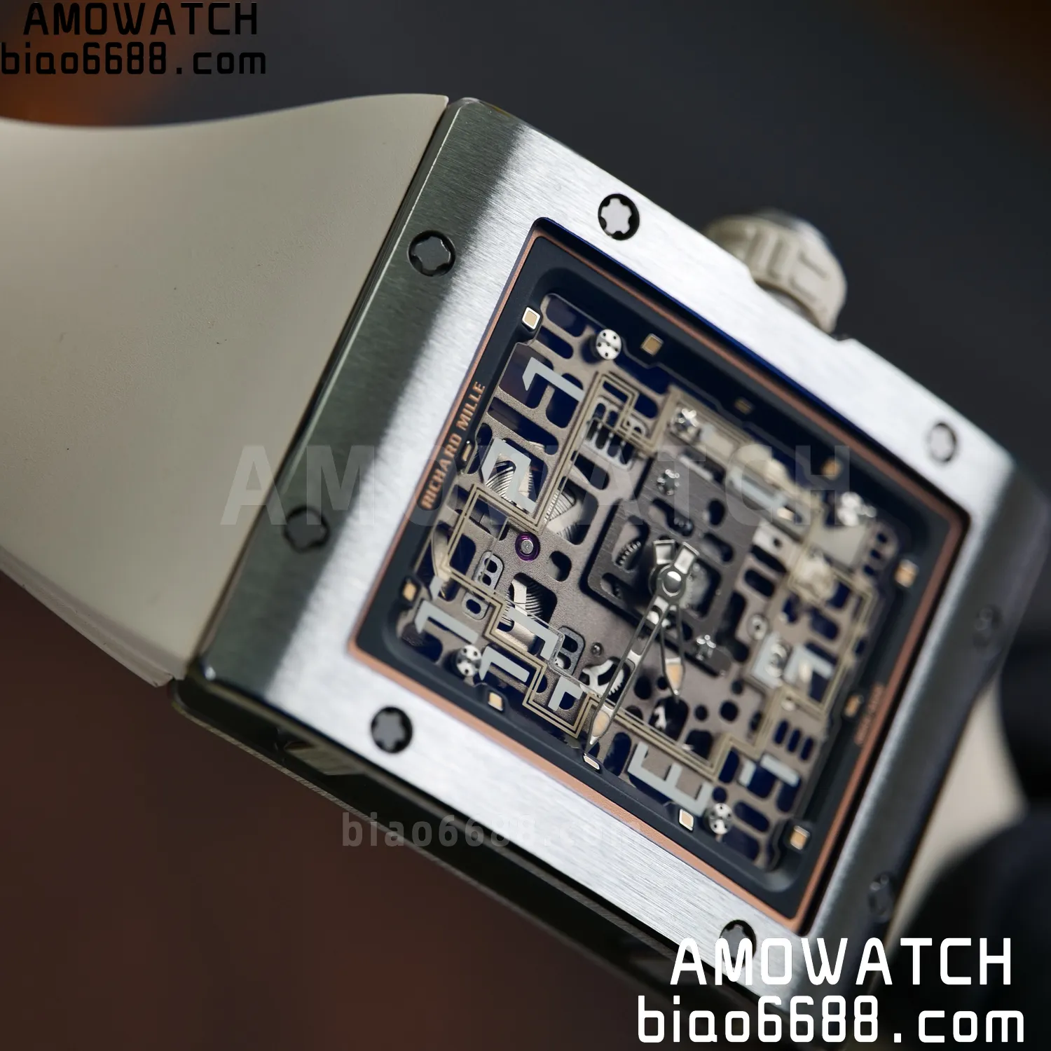 RICHARD MILLE Umi Maker's RM16-02 Titanium Skeleton Dial on Rubber strap CRMA9 Super Clone 111 52fd87bfe27bb25 AMO Watch
