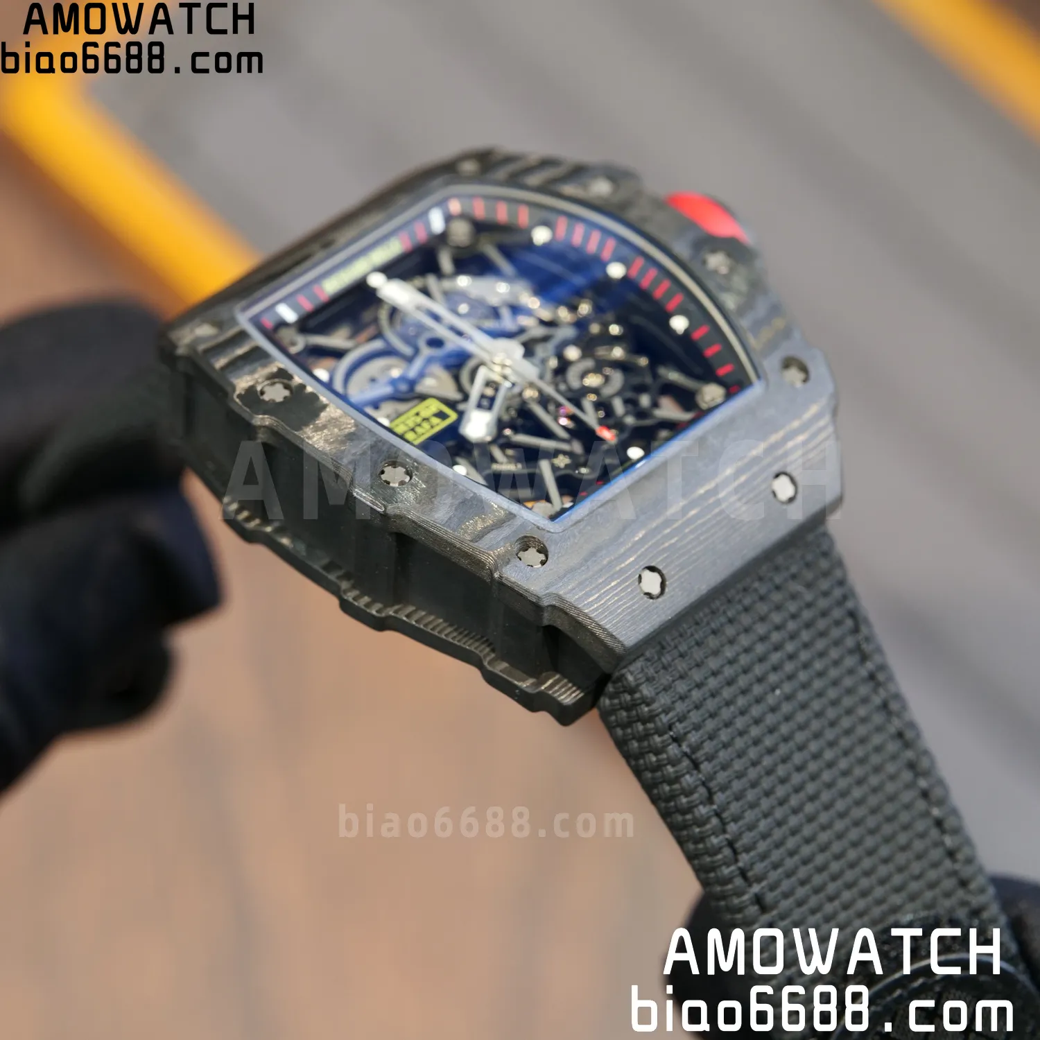 Custom Made RICHARD MILLE RM35-02 RM3502 NTPT APSF Free Sprung 84 53656920652602b AMO Watch