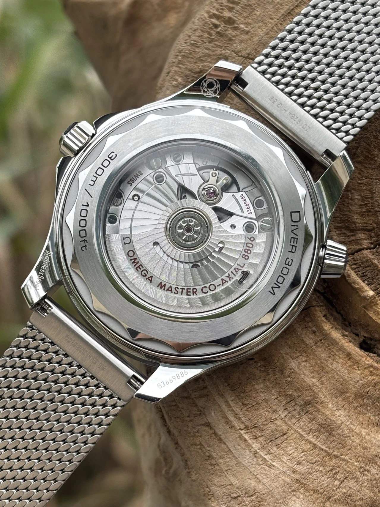 OMEGA Seamaster 300M Diver SS VSF 1:1 Best Edition Black/Orange Dial on SS Mesh Bracelet VS8806 Super Clone 45 554f8bb37615323 AMO Watch