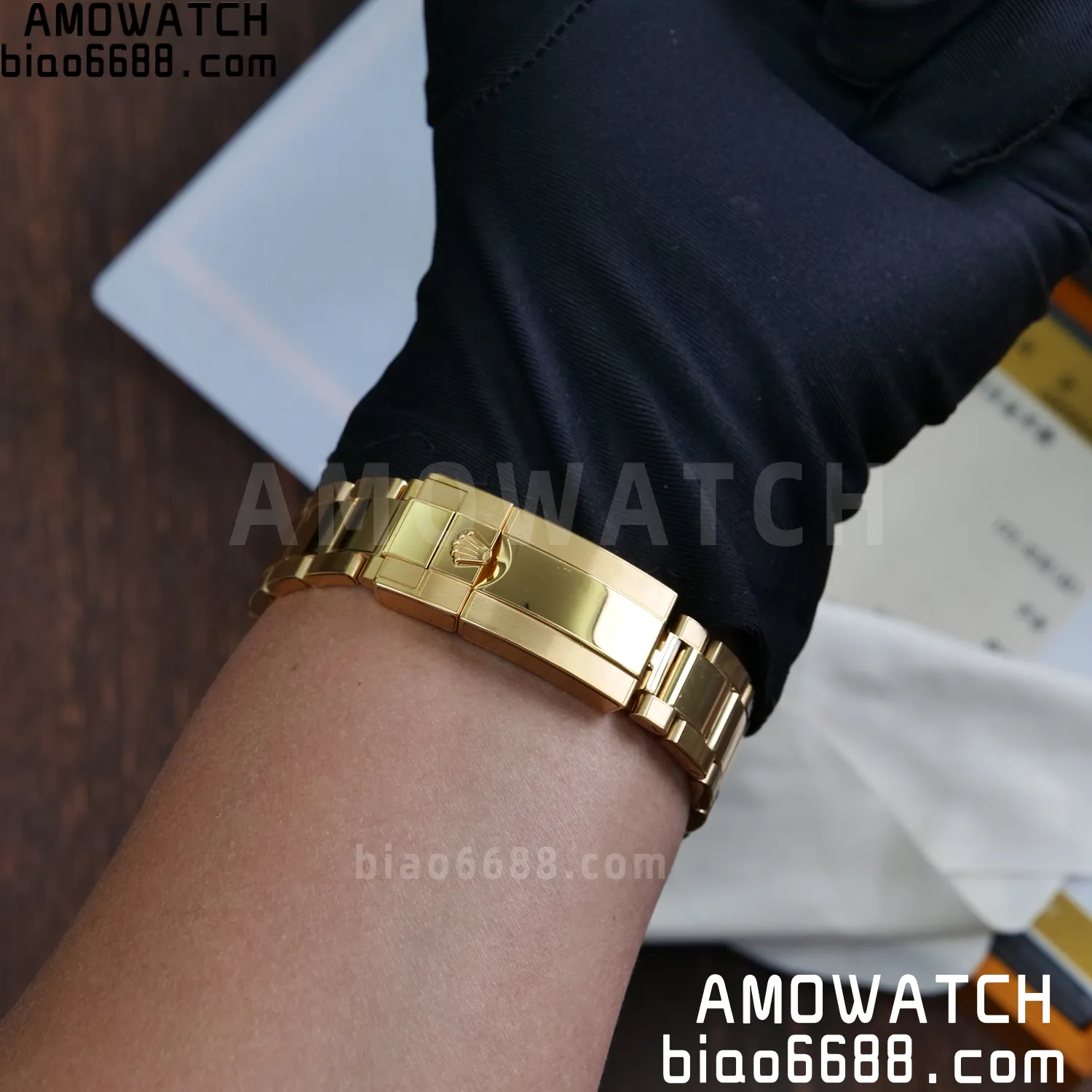 Custom Made Rolex Daytona 126529LN Le Mans QF 18K Yellow Gold Plated With Protective Film Applied 112 558633c1880787f AMO Watch