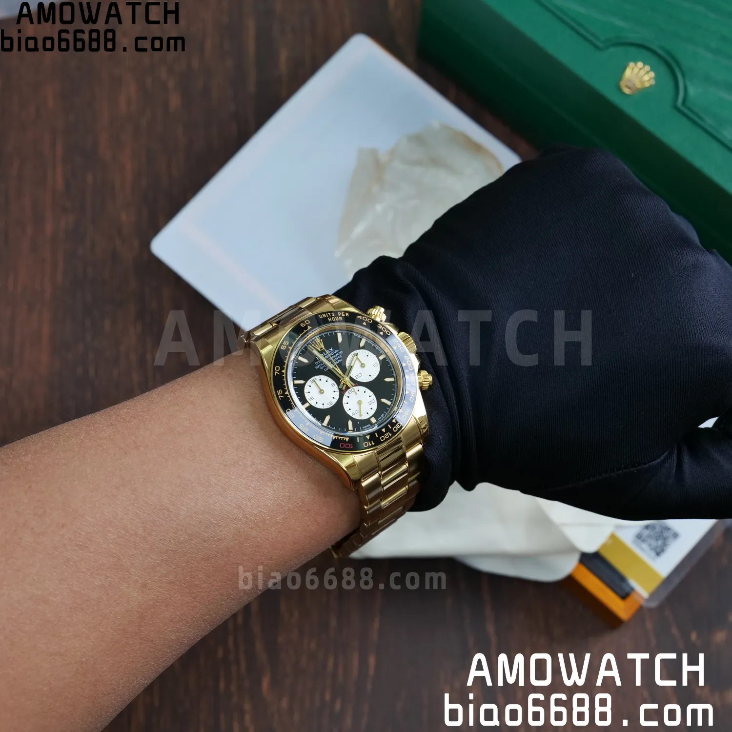 Custom Made Rolex Daytona 126529LN Le Mans QF 18K Yellow Gold Plated With Protective Film Applied 115 55b933ad2ad4bf8 AMO Watch