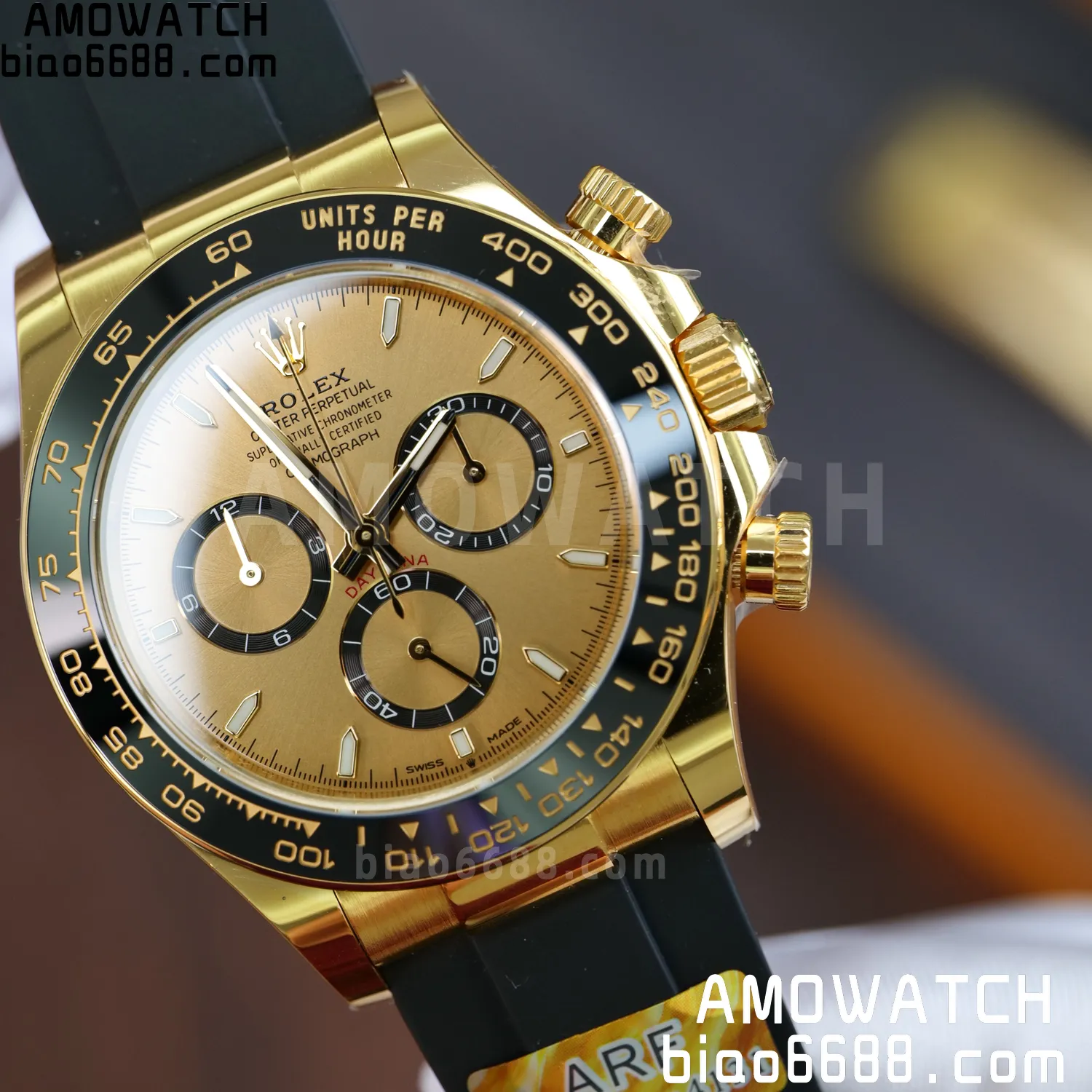 Rolex Daytona 126518 YG ARF 1:1 Best Edition YG Stick Dial on Oysterflex Strap DD4131 V2 (Weighted) 160g 71 57270cbb590b371 AMO Watch