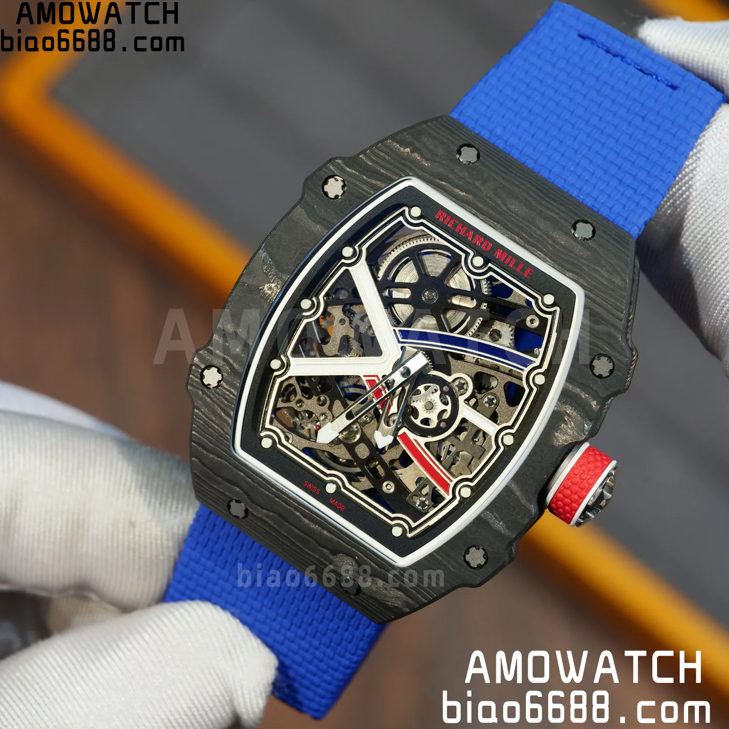 RICHARD MILLE RM67-02 Black NTPT Best Edition France Dial on Black Nylon strap CRMA7 Clone V9 88 579654980fa8115 AMO Watch