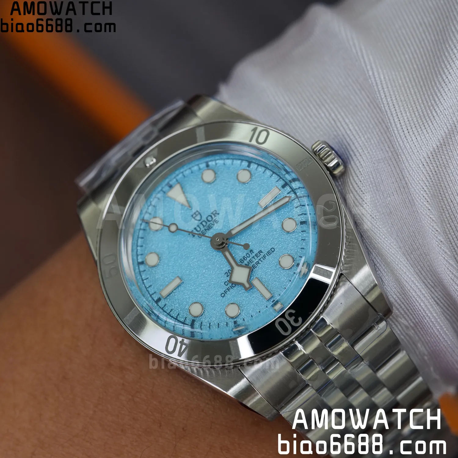 Heritage Black Bay 37mm SS ZF 1:1 Best Edition Tiffany Blue Dial on SS Bracelet A2824 80 5a11290d135b363 AMO Watch