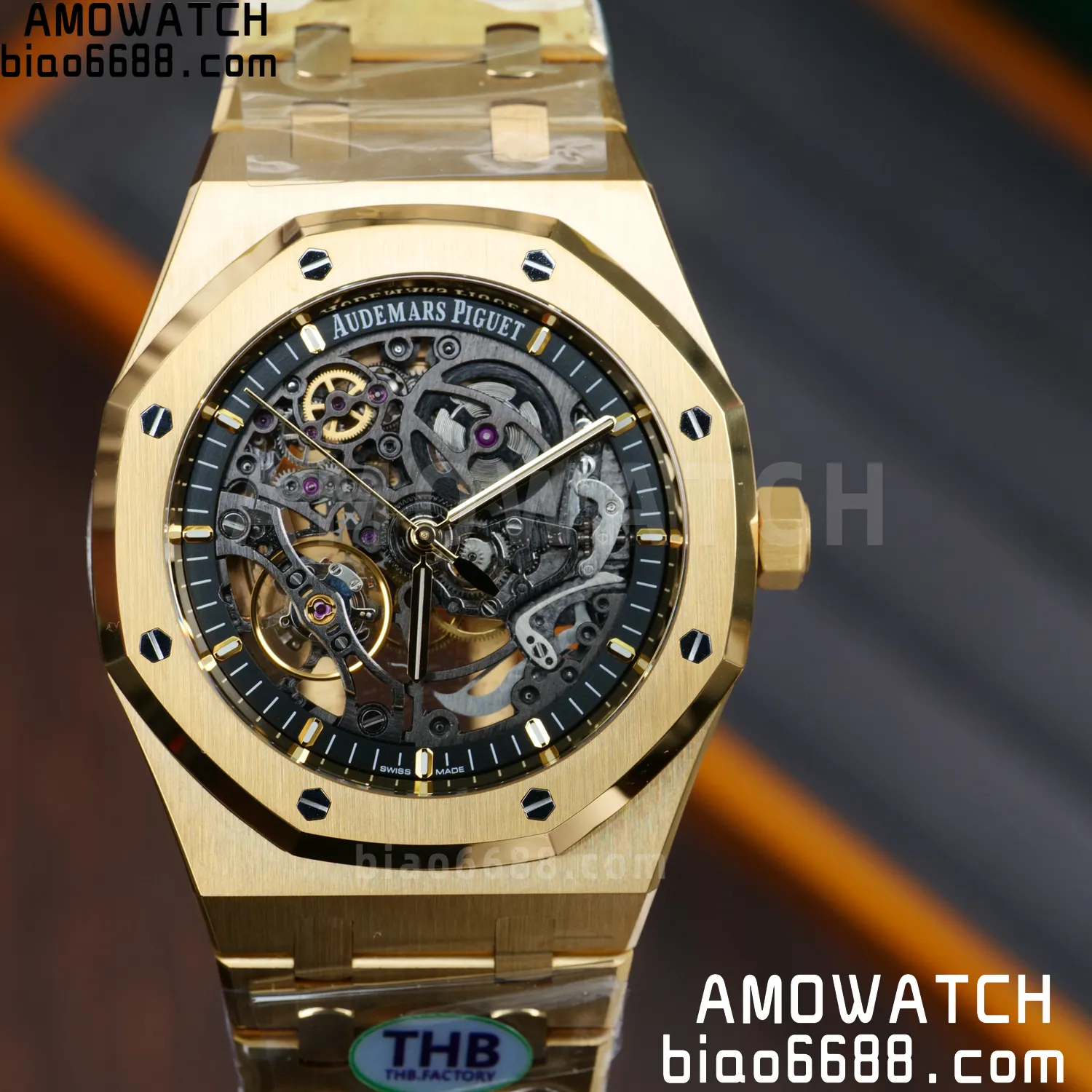 AP Royal Oak 41mm Skeleton 15407 YG THB Factory 1:1 Best Edition Skeleton Dial on RG Bracelet A3132 V2 67 5bbf21468c00df0 阿默表行AmoWatch