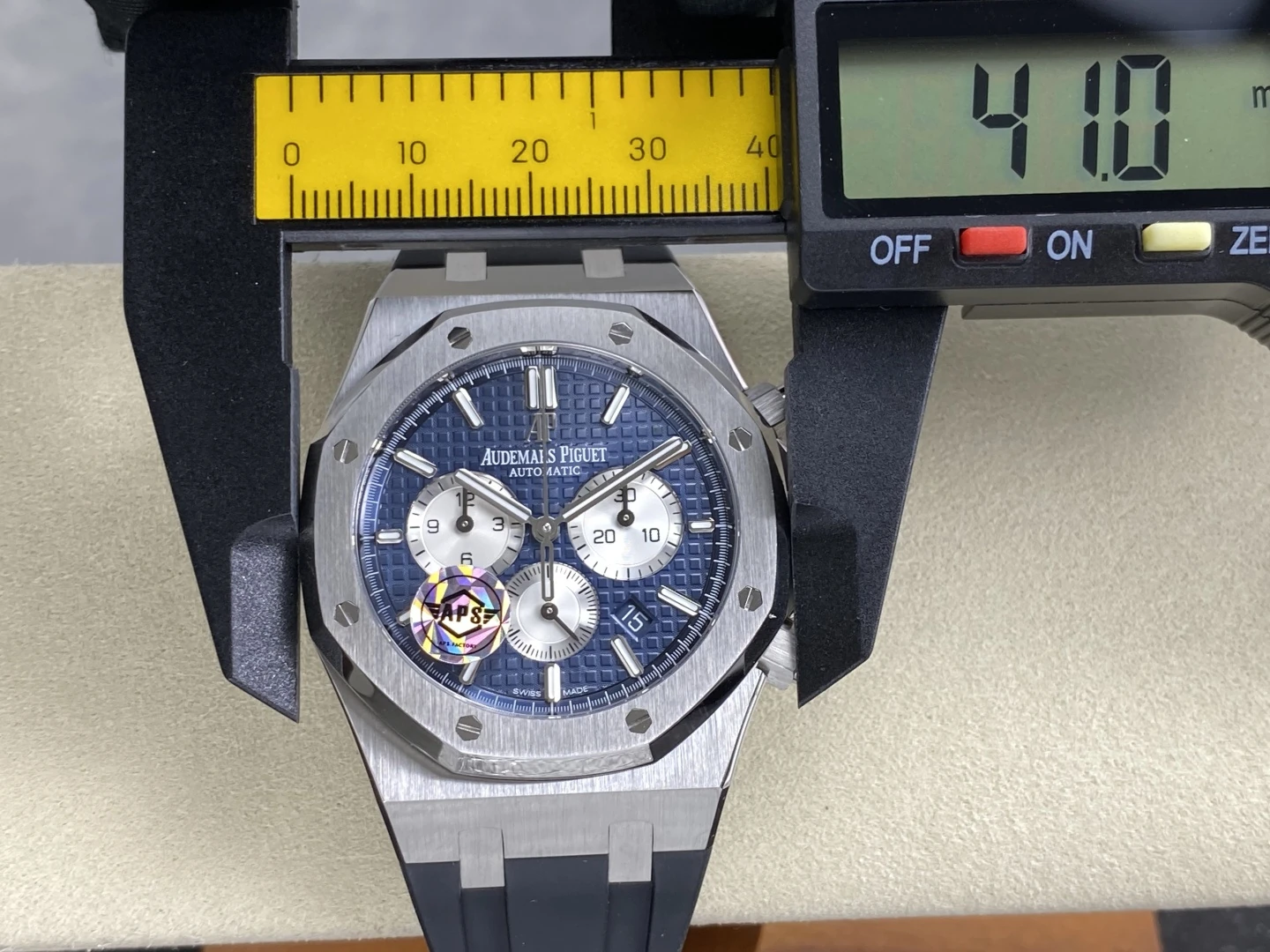 AP Royal Oak Chrono 26331 SS APSF 1:1 Best Edition Blue Dial on Blue Rubber Strap A2385 41 5d0d4adadf6328e 阿默表行AmoWatch
