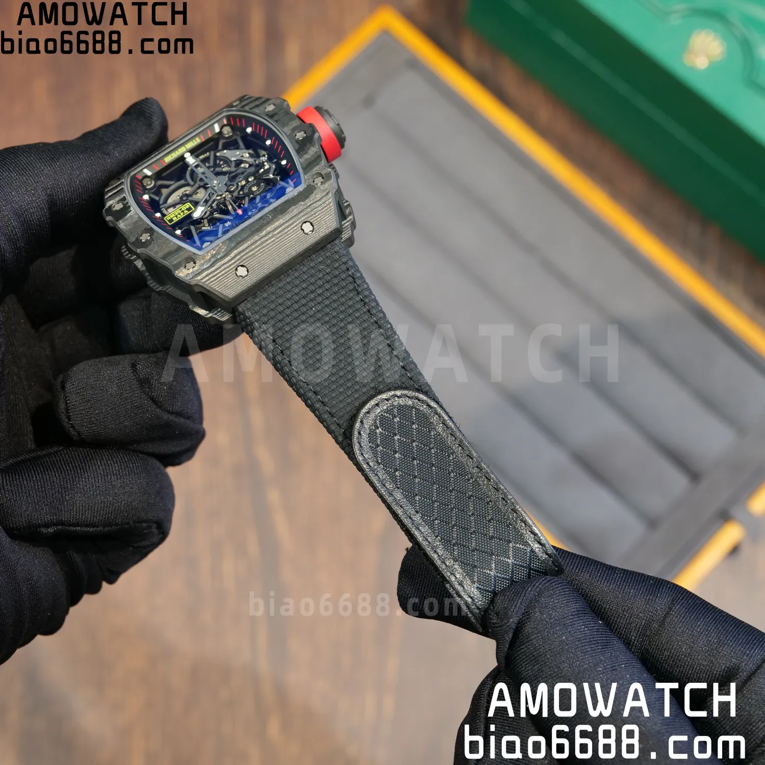 Custom Made RICHARD MILLE RM35-02 RM3502 NTPT APSF Free Sprung 80 5de18b966a5543d AMO Watch