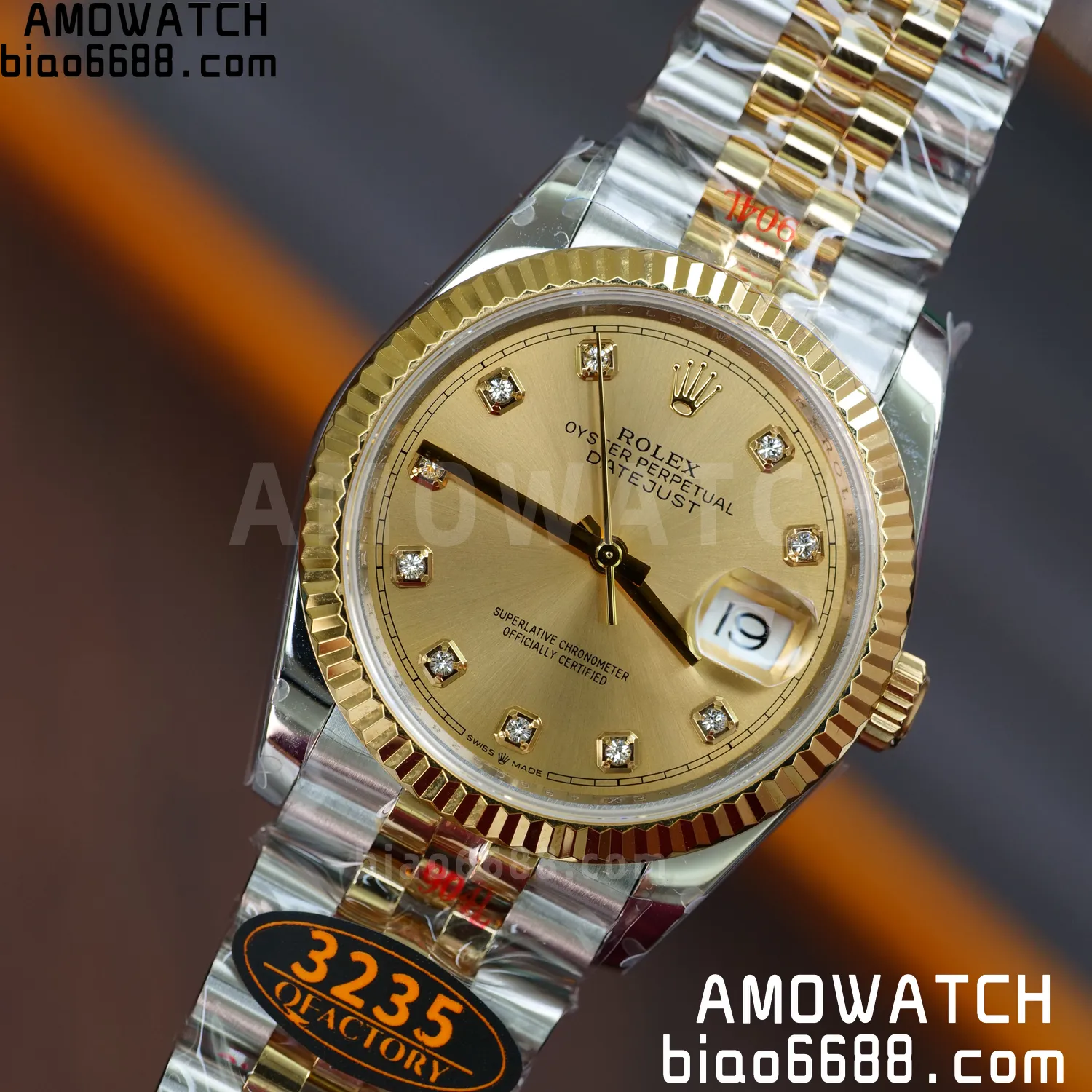 Rolex DateJust 36mm 126233 SS/YG QF 1:1 Best Edition 904L Steel YG Diamonds Dial on Jubilee Bracelet DD3235(Gain Weight) 79 5f17e0322443b60 AMO Watch