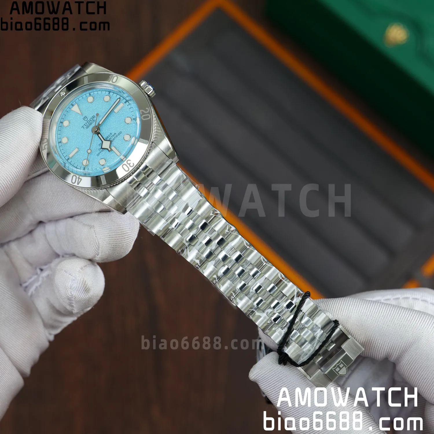 Heritage Black Bay 37mm SS ZF 1:1 Best Edition Tiffany Blue Dial on SS Bracelet A2824 60 608590d14e6d0c6 AMO Watch