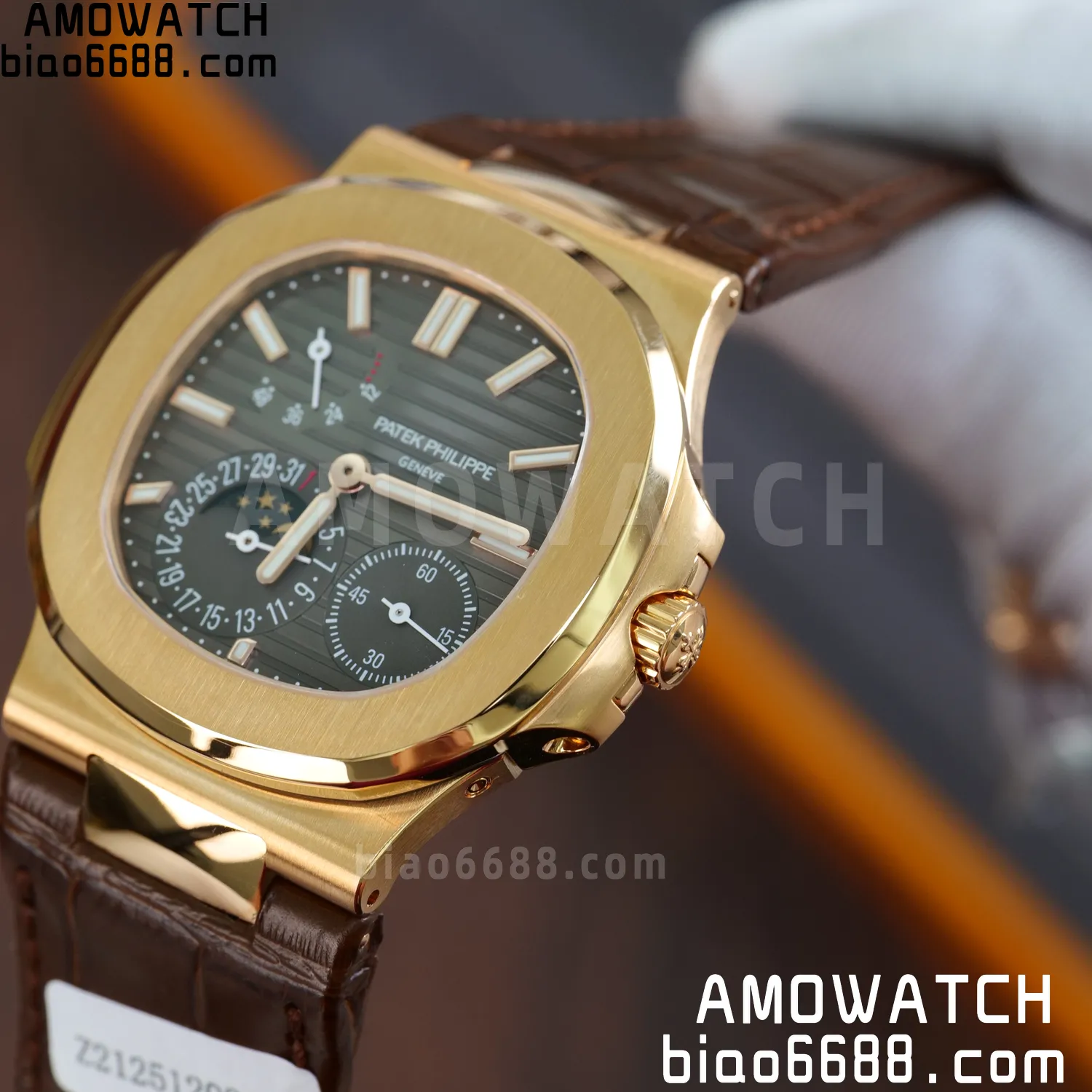 Custom Made PP Nautilus 5712 RG PPF 18K Real Rose Gold Plating 78 60e5103ee548e51 AMO Watch