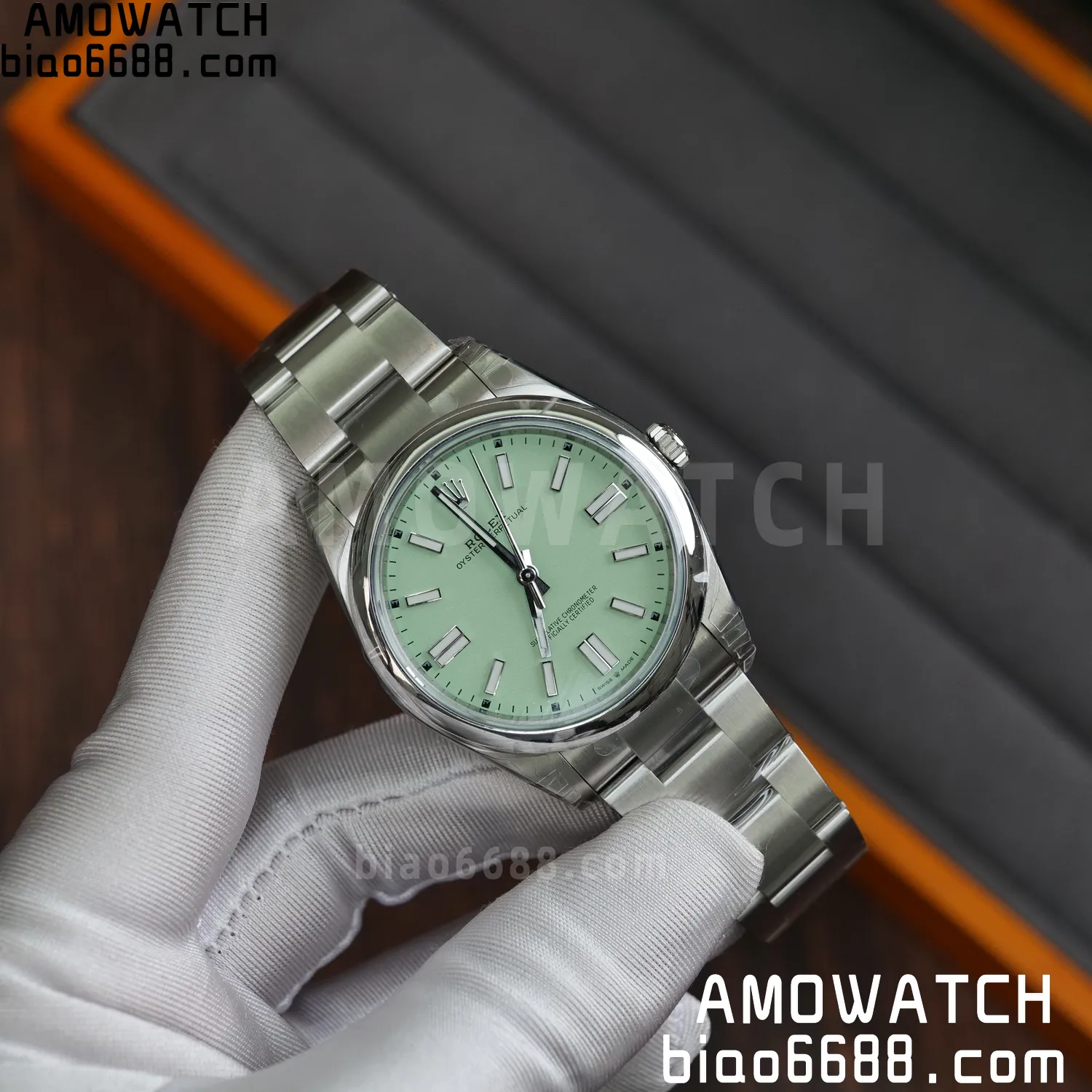 Rolex Oyster Perpetual 124300 41mm VSF 1:1 Best Edition 904L Steel Green Dial VS3235 66 61a138c78c09d8a AMO Watch