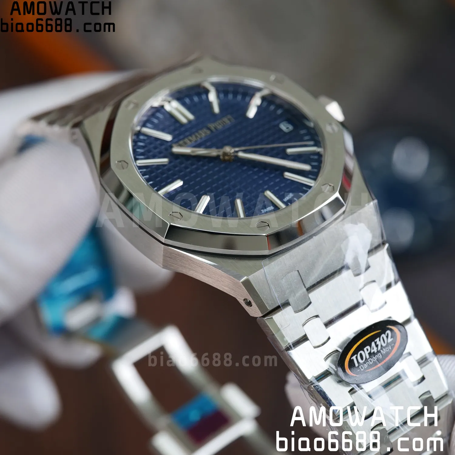 Custom Made AP Royal Oak 15510 SS TOP Factory (SW Factory Blue Dial、 DEEP Crystal) 72 6201a9ac1c01f4e AMO Watch