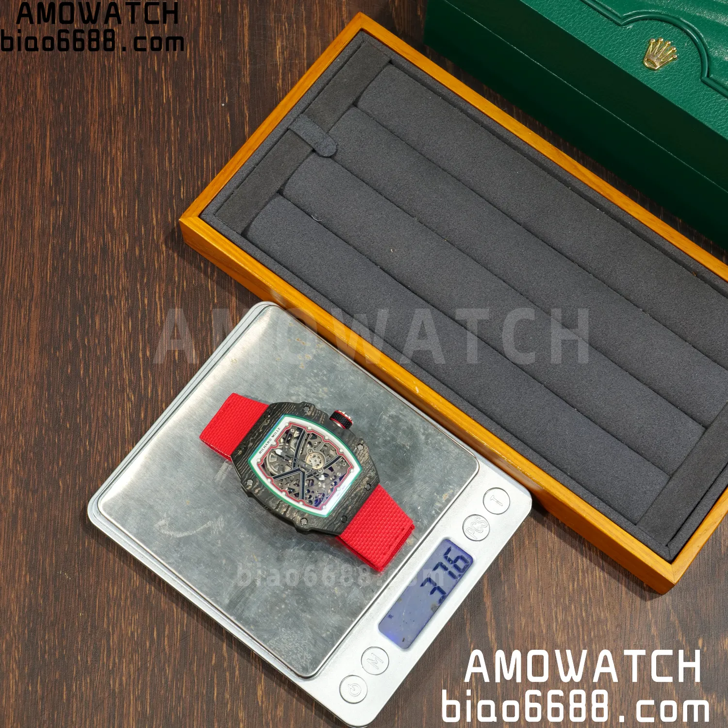 RICHARD MILLE RM67-02 Black NTPT Best Edition Italy Dial on Red Nylon strap CRMA7 Clone V9 72 63f39420f35079f AMO Watch