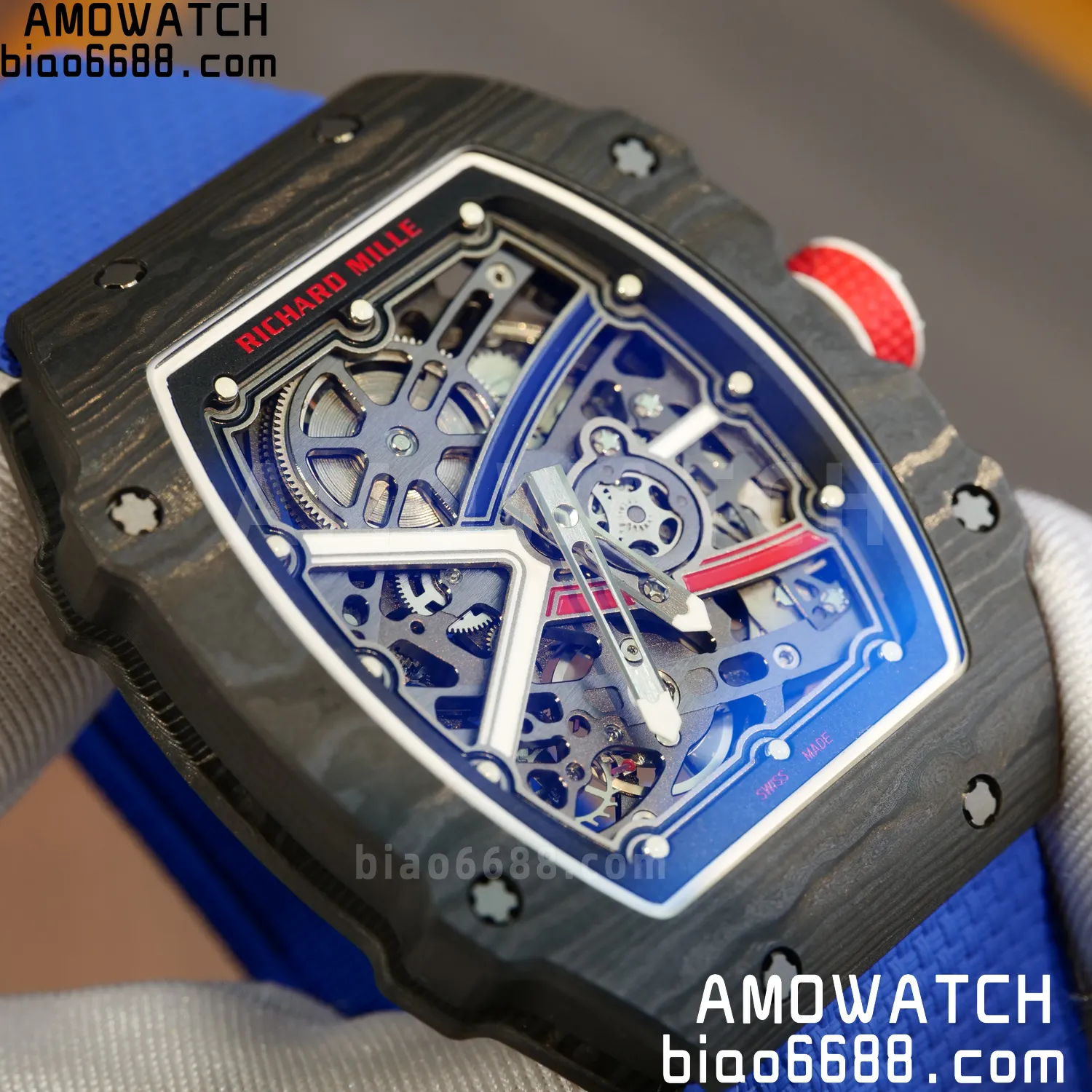 RICHARD MILLE RM67-02 Black NTPT Best Edition France Dial on Black Nylon strap CRMA7 Clone V9 89 63fb5fcfe093844 AMO Watch