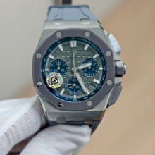 AP Royal Oak Offshore 43mm 26420 SS APSF 1:1 Best Edition Gray Dial on Rubber Strap Super Clone 4401