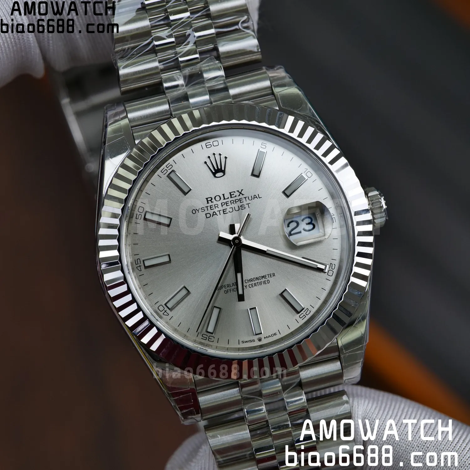 Rolex DateJust 41 126334 904L SS VSF 1:1 Best Edition Black Stick Dial on Jubilee Bracelet VS3235 V2 (133g) 80 646e57876d4d96c AMO Watch