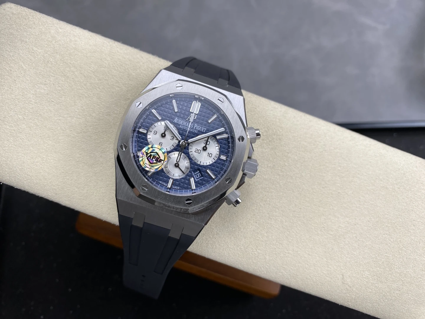 AP Royal Oak Chrono 26331 SS APSF 1:1 Best Edition Blue Dial on Blue Rubber Strap A2385 33 64e4faf1801ae7a 阿默表行AmoWatch
