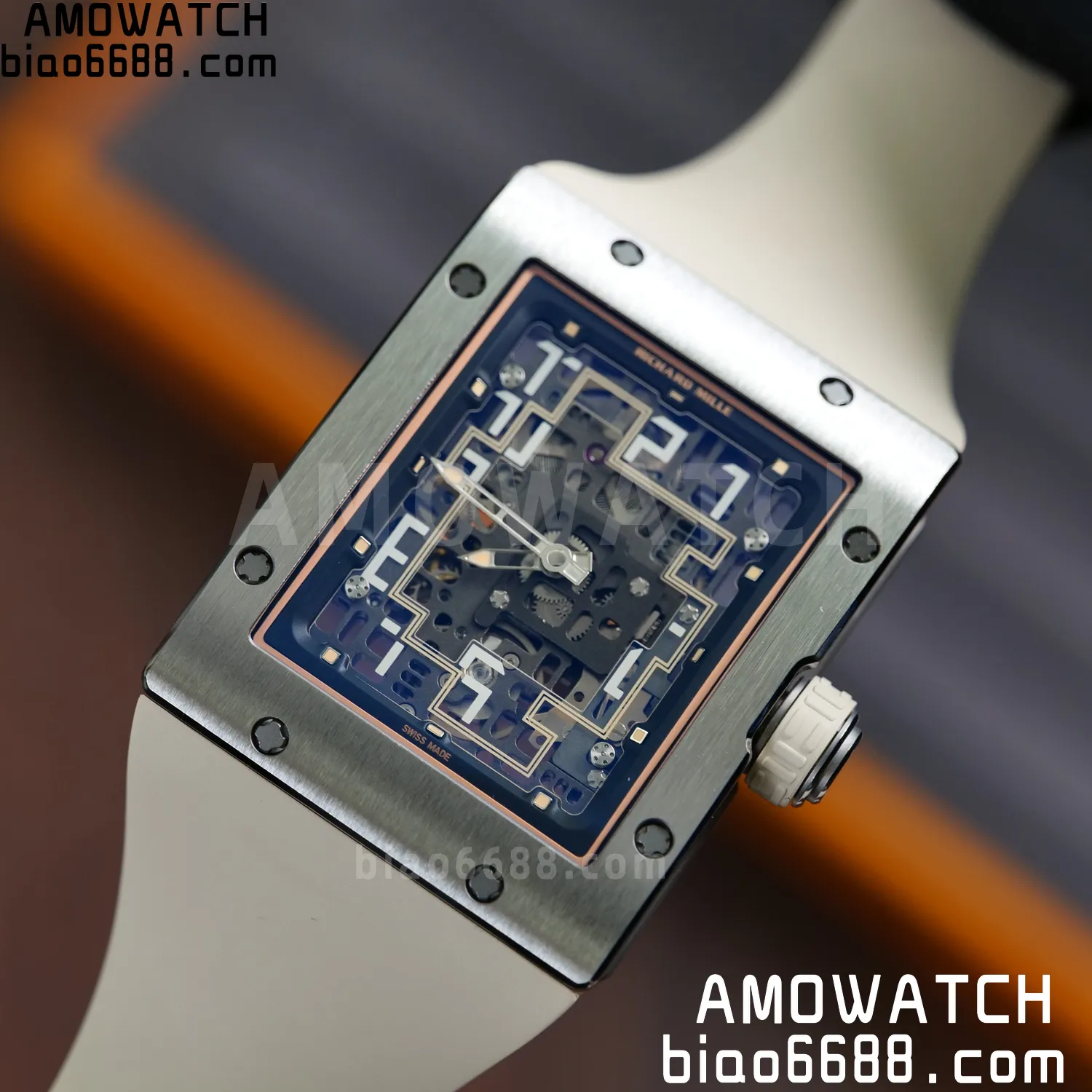 RICHARD MILLE Umi Maker's RM16-02 Titanium Skeleton Dial on Rubber strap CRMA9 Super Clone 114 6627dc3a441fb08 AMO Watch