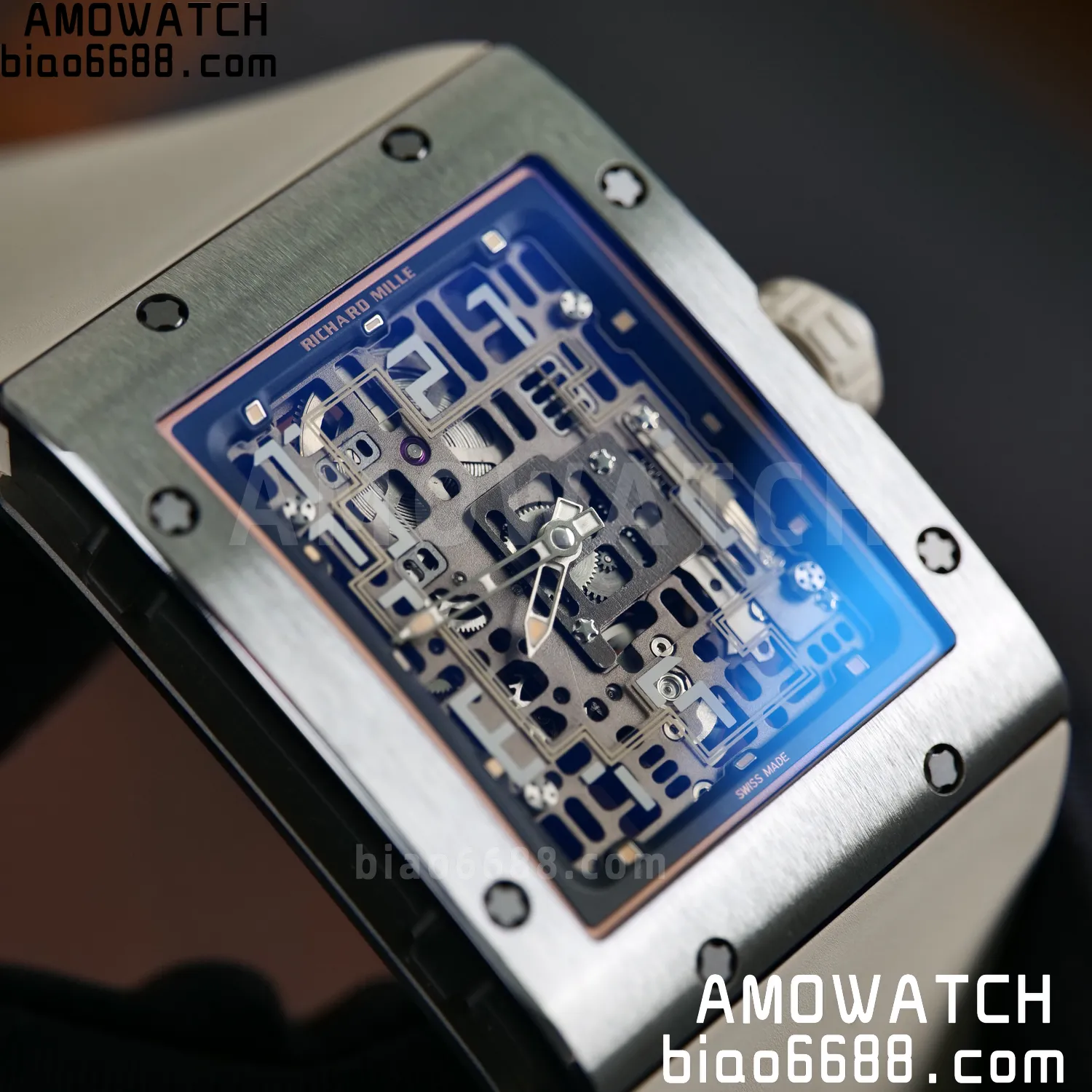 RICHARD MILLE Umi Maker's RM16-02 Titanium Skeleton Dial on Rubber strap CRMA9 Super Clone 115 6673fa6f62fcd14 AMO Watch