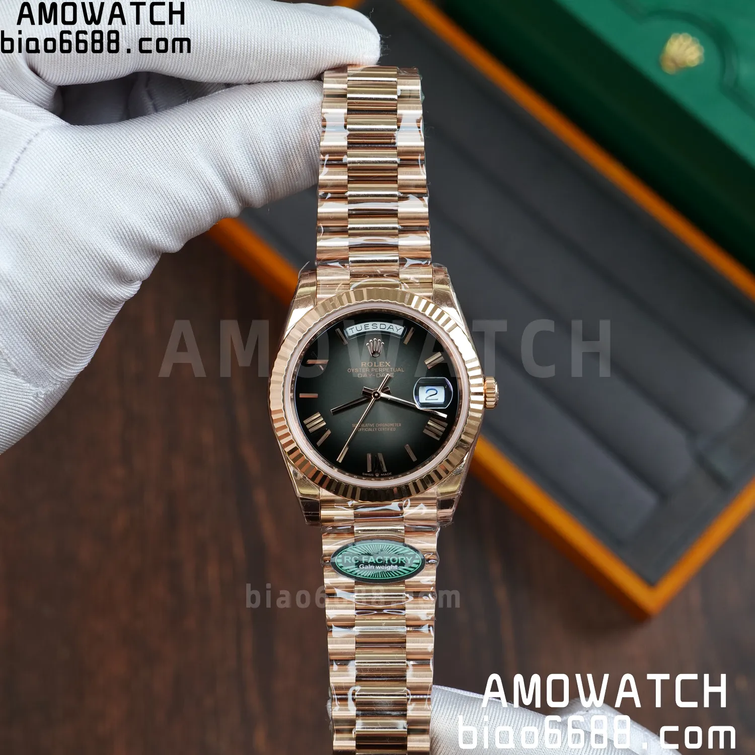 Rolex Day Date 40 RG 228236 RCF 1:1 Best Edition White Roman Dial on President Bracelet VR3255 (211g) 71 67956626dd19b41 AMO Watch