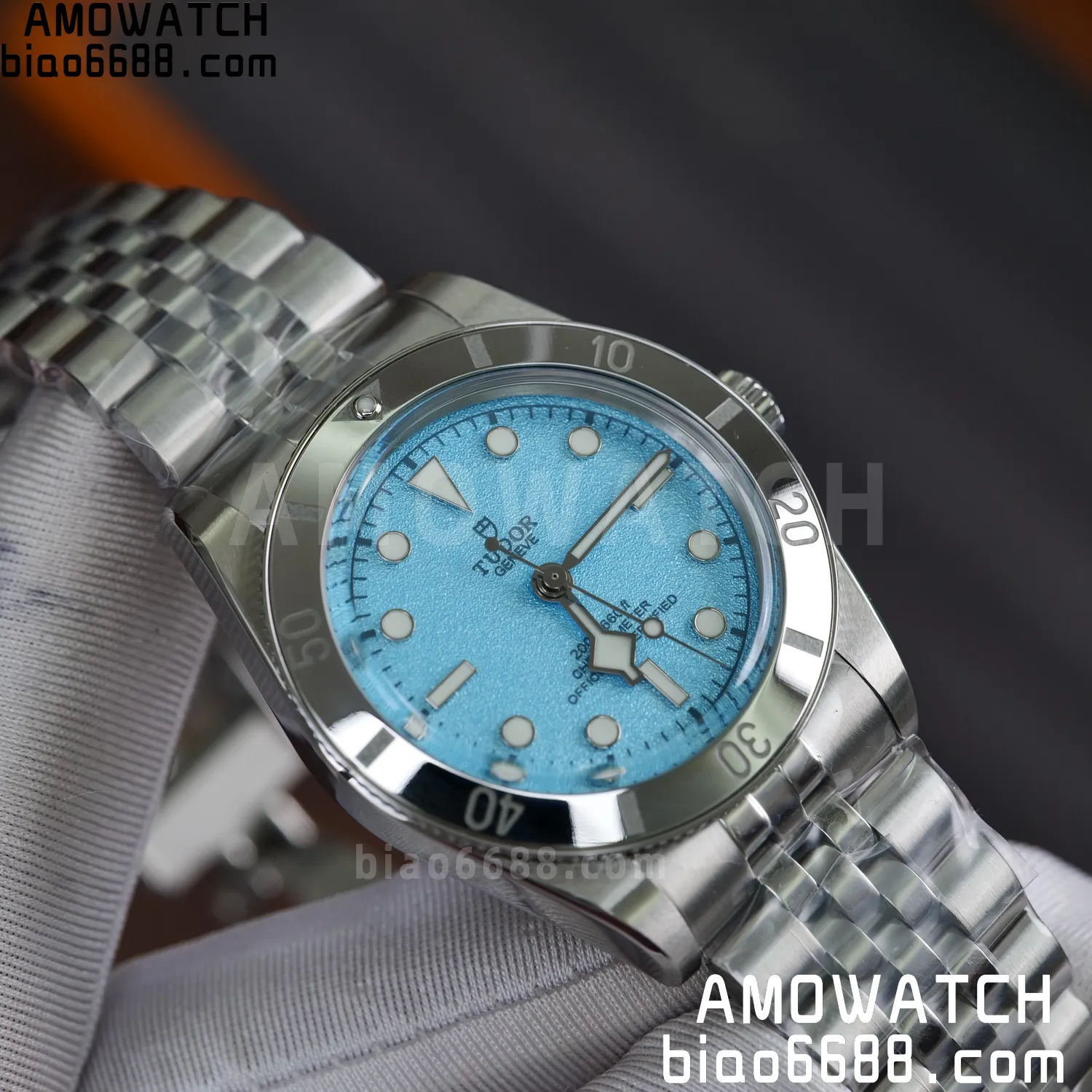 Heritage Black Bay 37mm SS ZF 1:1 Best Edition Tiffany Blue Dial on SS Bracelet A2824 65 67b81526a206588 AMO Watch