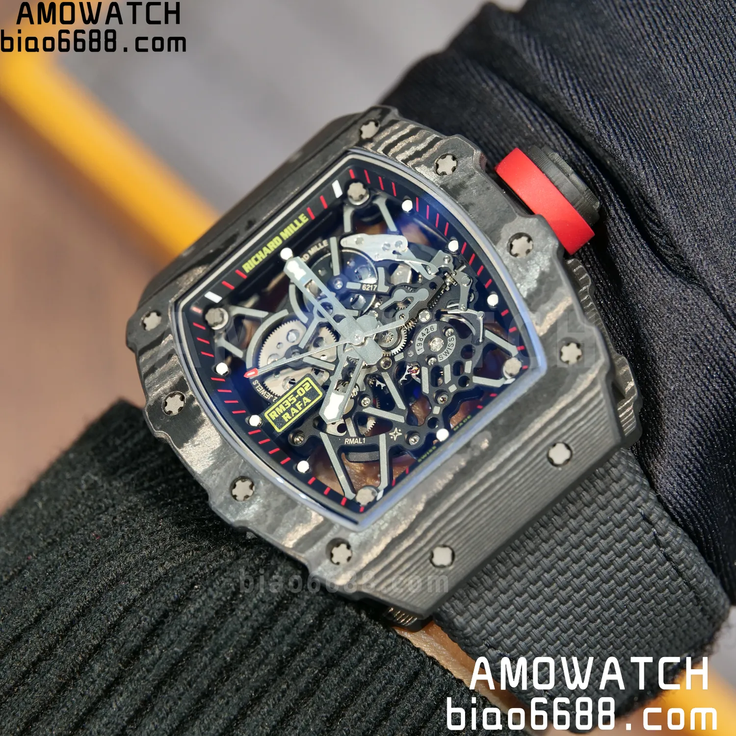 Custom Made RICHARD MILLE RM35-02 RM3502 NTPT APSF Free Sprung 105 68b464e2b6e49c4 AMO Watch