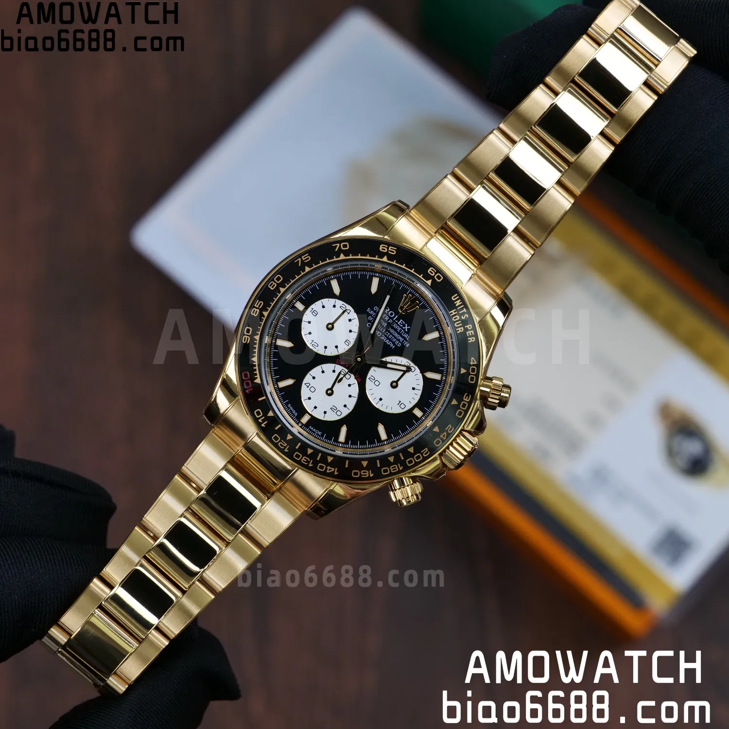 Custom Made Rolex Daytona 126529LN Le Mans QF 18K Yellow Gold Plated With Protective Film Applied 87 6b51208b7094445 AMO Watch