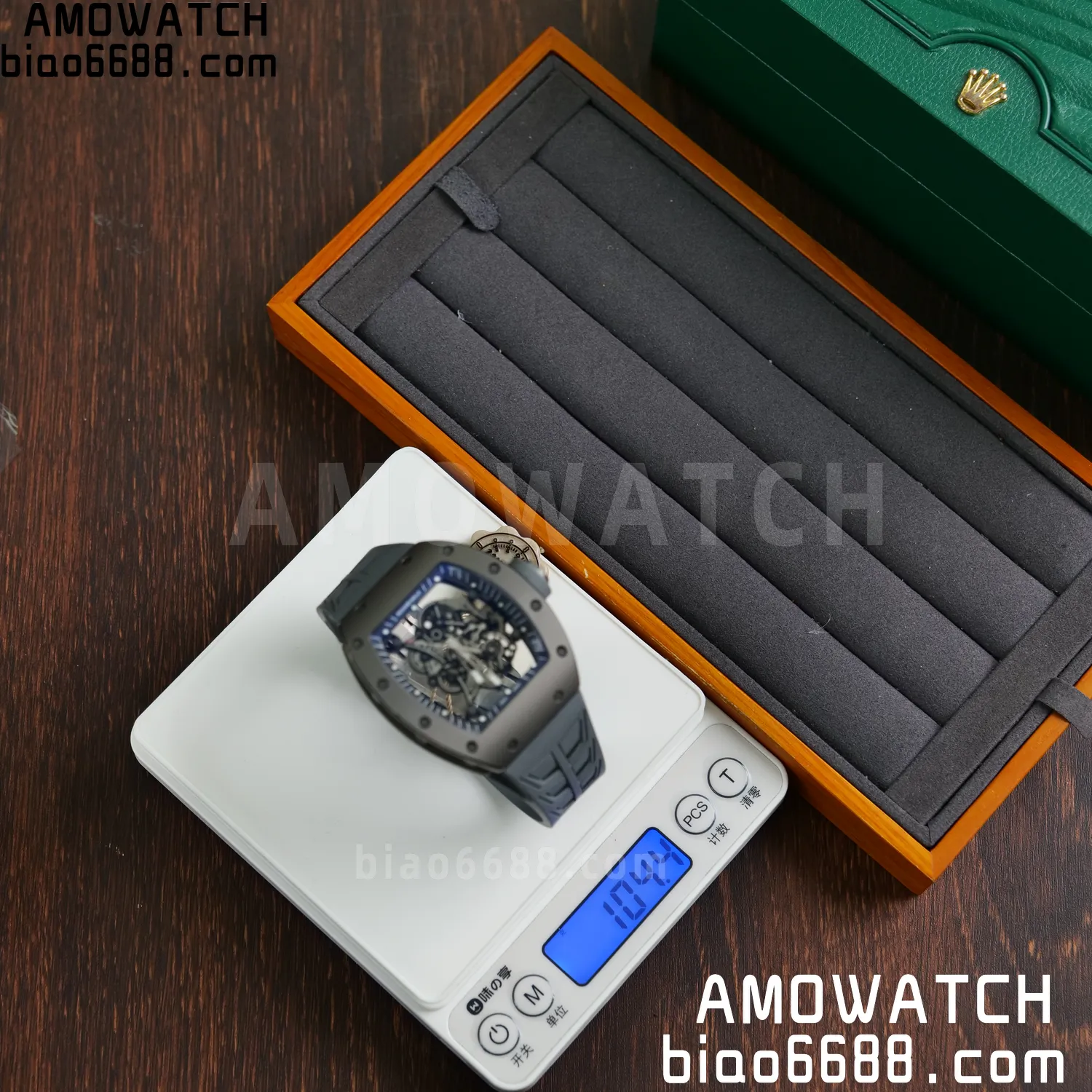 RICHARD MILLE RM055 Gray Ceramic UMI 1:1 Best Edition on Shark Rubber Strap RMUL2 Free Sprung 77 6cc360c78e6fa0e AMO Watch